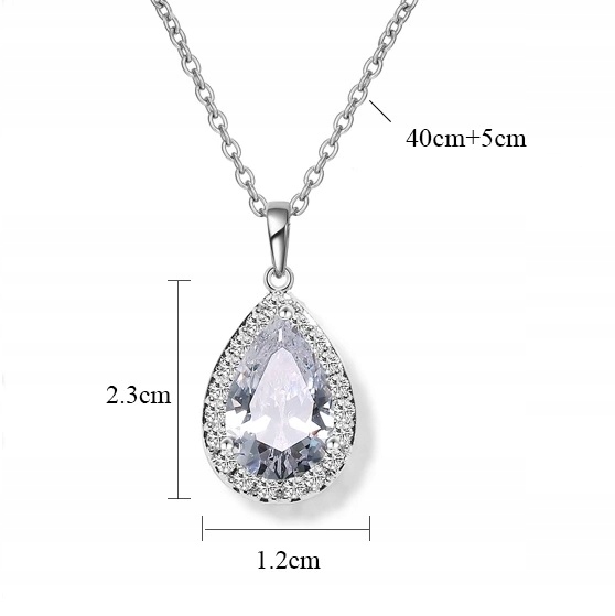 EKSKLUZYWNY NASZYJNIK, DIAMENTOWE CYRKONIE, PIĘKNY Kod producenta NSA0002