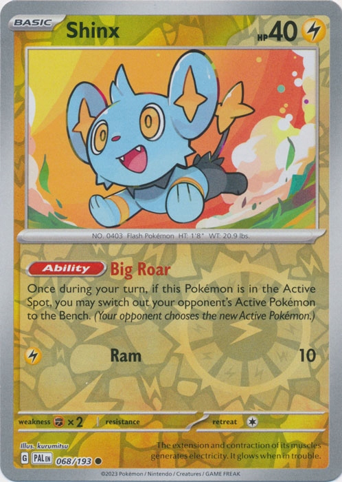 Shinx 068/193 Common Reverse Holo Pokemon