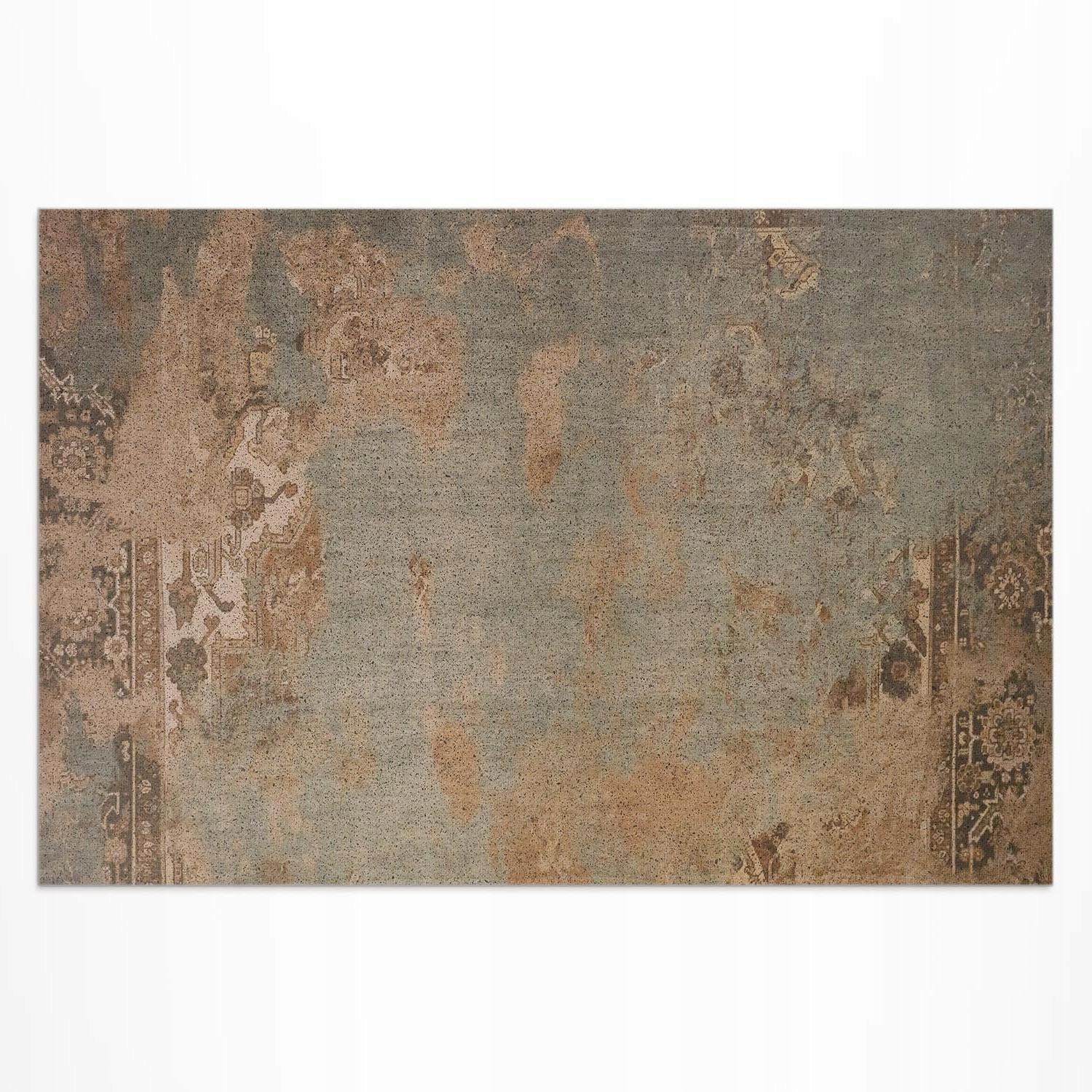 Vinylový koberec do záhrady Rozmer: 210 x 140 cm Poškriabaný patchworkový vintage vzor
