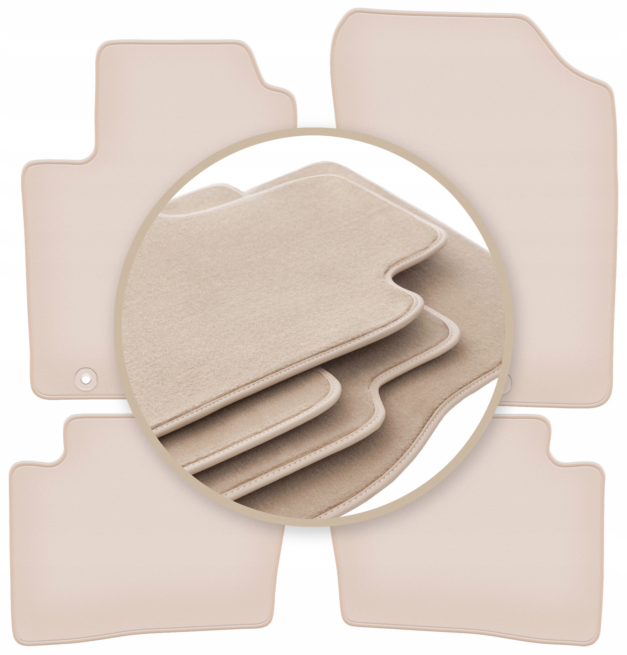 Velúrové koberčeky 10 mm Premium pre: Kia Rio II De hatchback 2005-2011