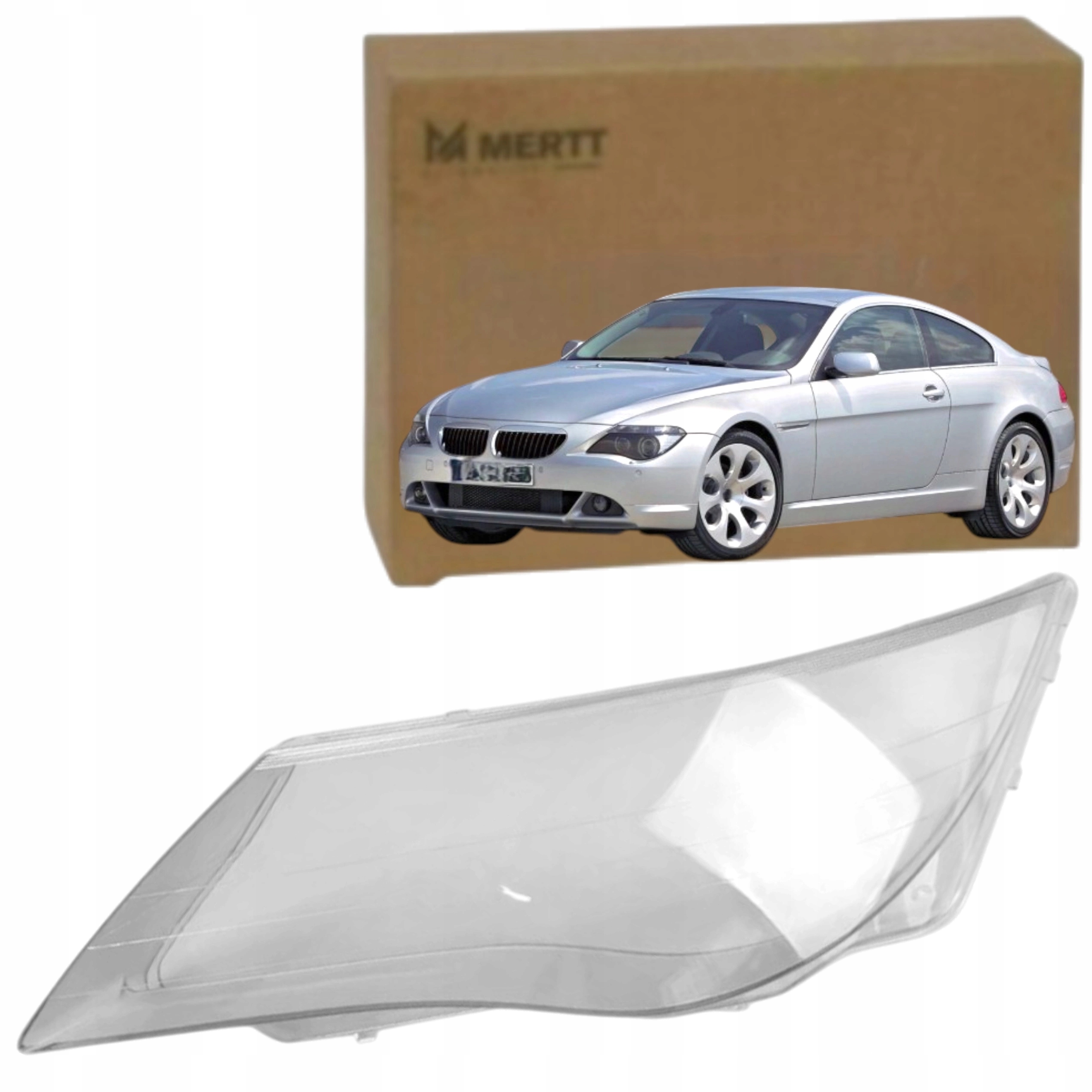 Levé nové sklo předního světlometu sklo Bmw 6 E63 E64 2007-2010