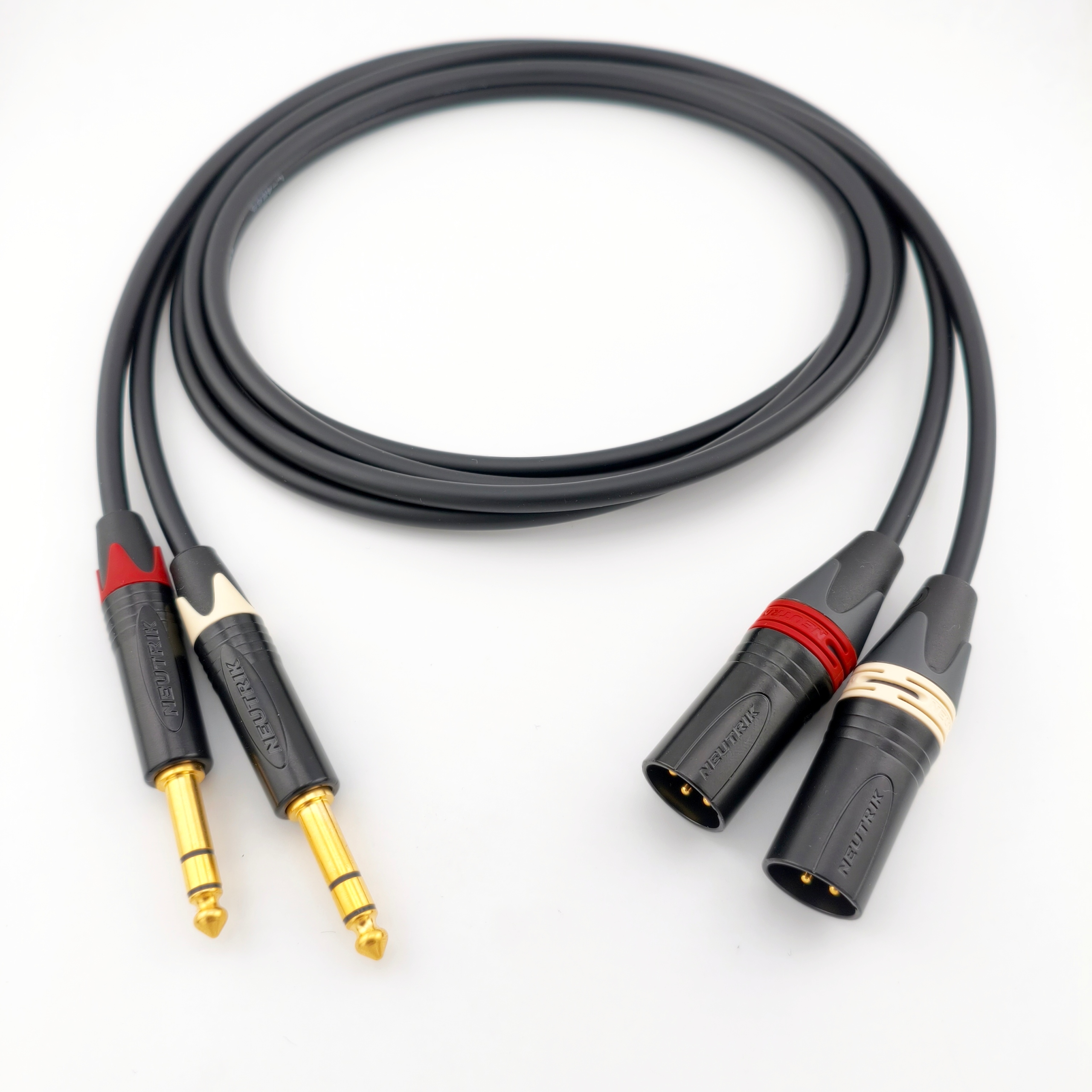 Kabel interkonekt Xlr -trs 6,3mm Mogami 2534 ręcznie wykonany dł. 50cm
