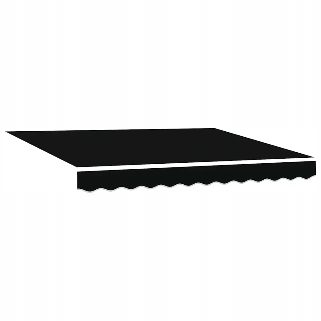 Materiál pro výměnu markýzy obdélníkový černý 300 x 200 cm