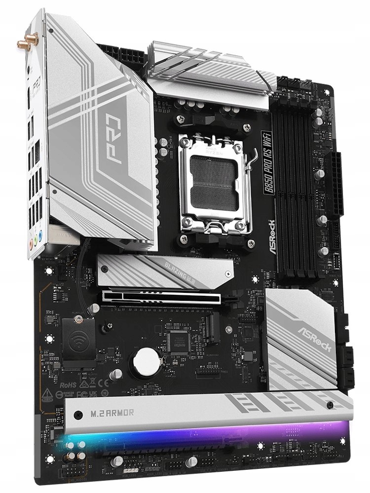 ASRock B850 Pro Rs WiFi Amd B850 AM5 4x DDR5 DIMM 4x M.2 Hdmi U