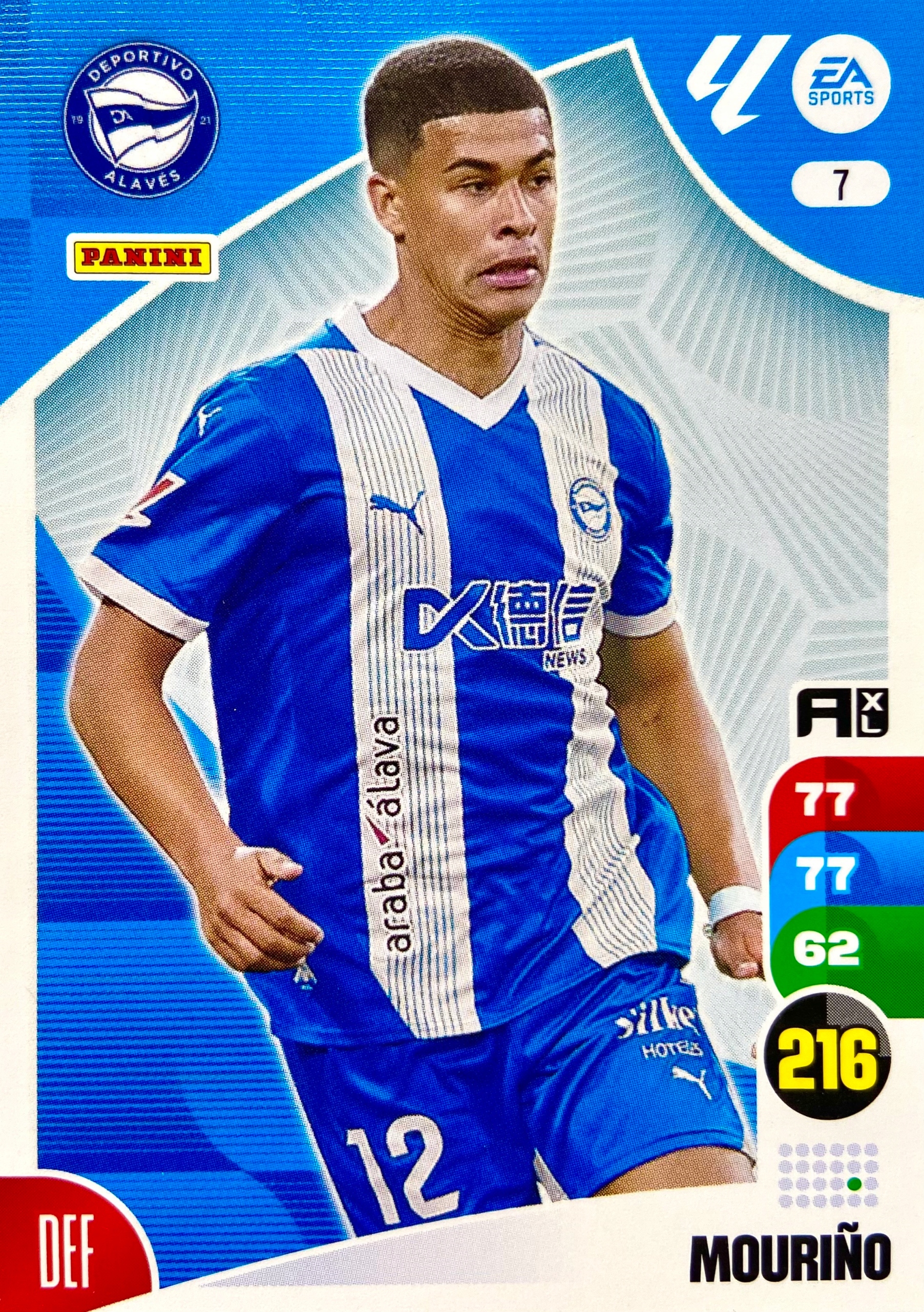 Panini La Liga 2024-25 2025 Base 7 Mourino Deportivo Alaves