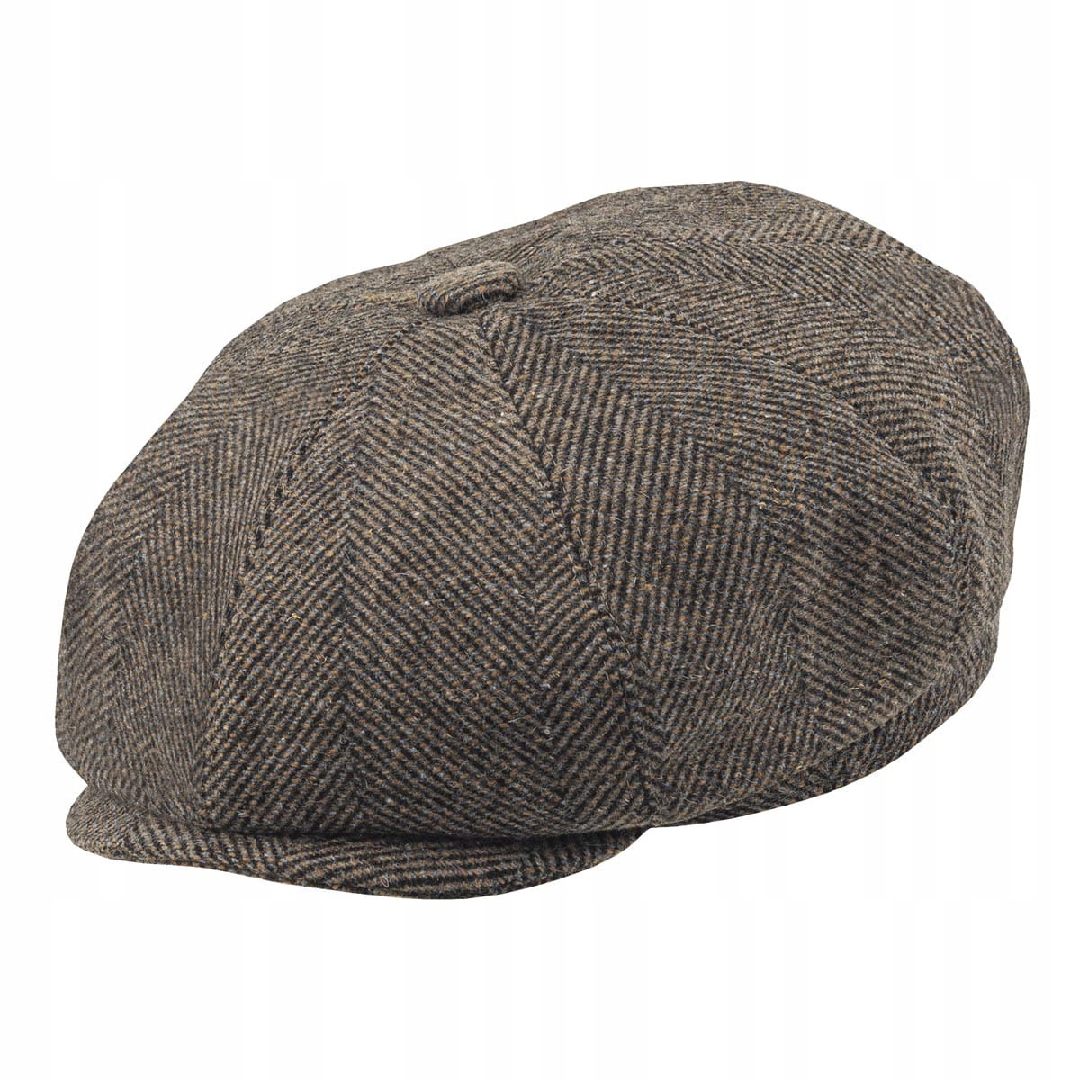 Vlněná čepice Hariss Tweed Peaky Blinders cyklistická bunda jedle hnědá