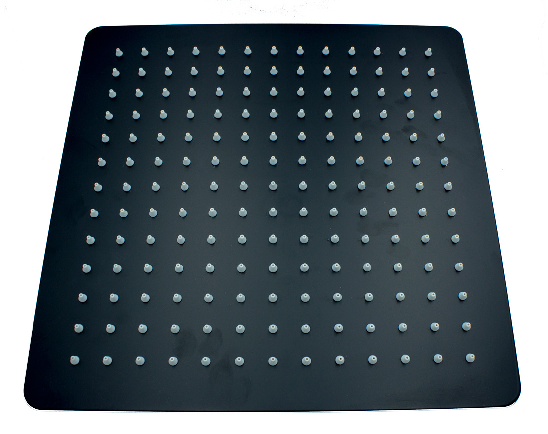 Dešťová Sprcha Černá Slim 30x30 Ocelová