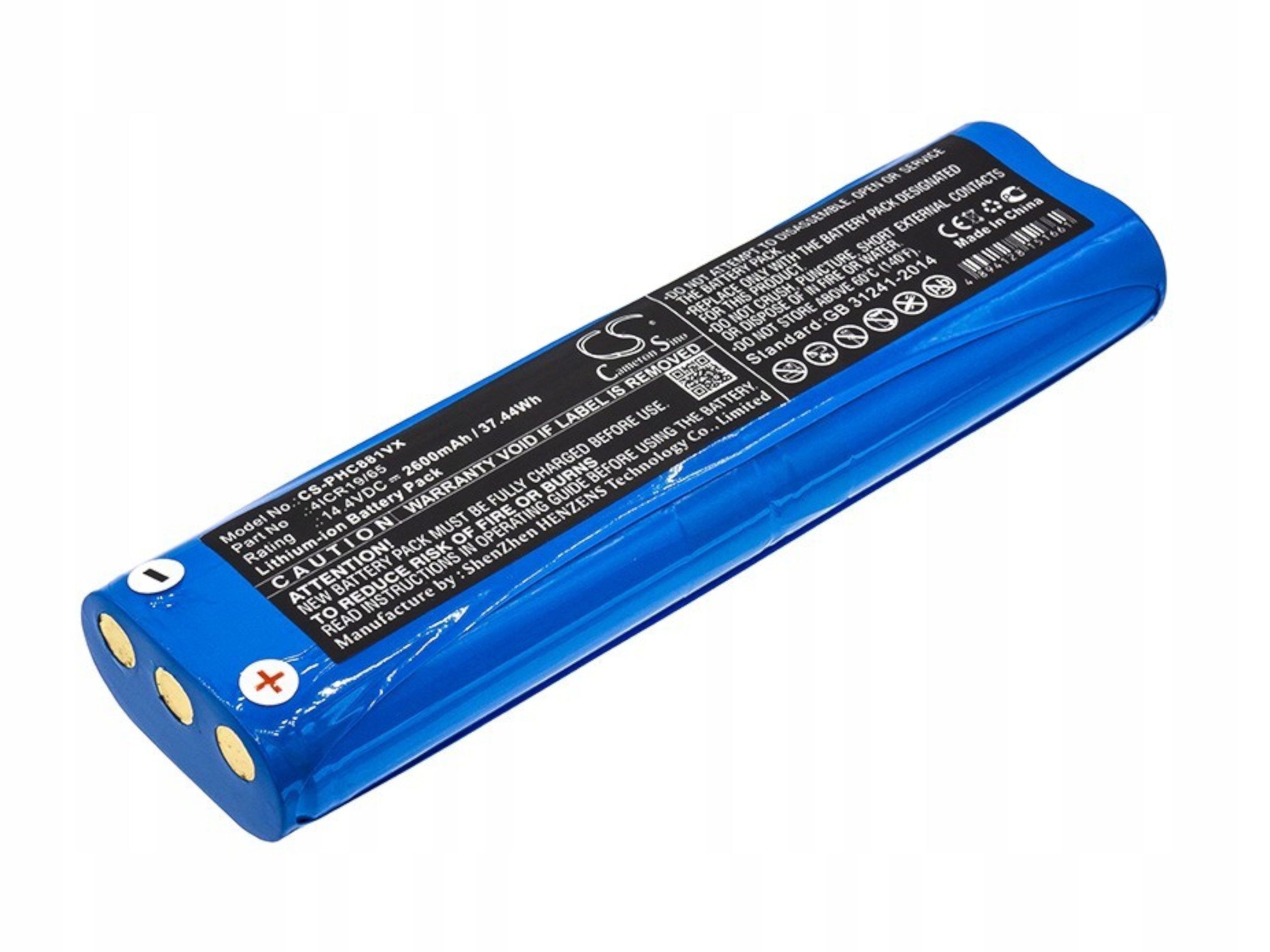 Baterie pro Philips 4ICR19/65 FC8820 FC8810 FC8830 FC8832 FC8812 FC8822