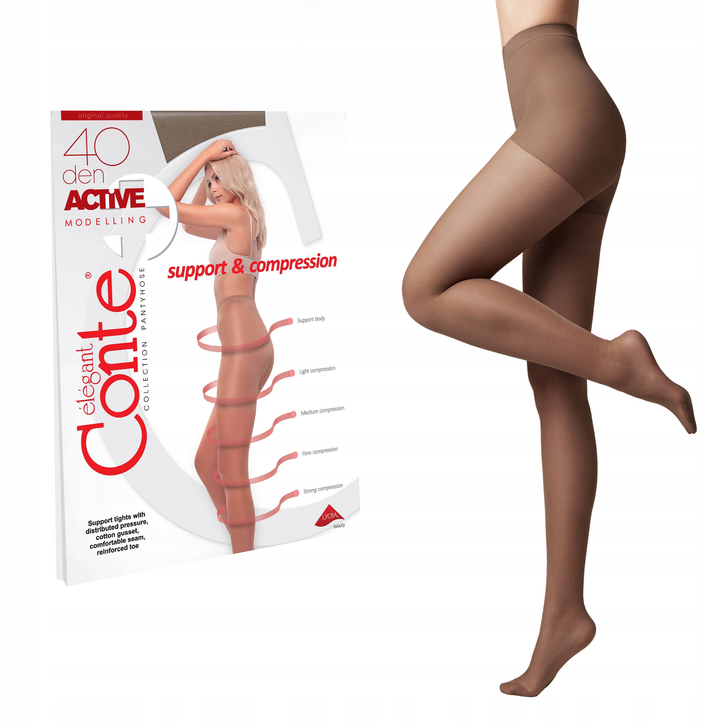 

Rajstopy z efektem modelowania Active 40 Lycra