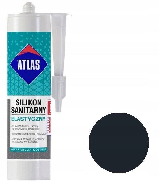 

Atlas Silikon Sanitarny Elastyczny Czarny 204
