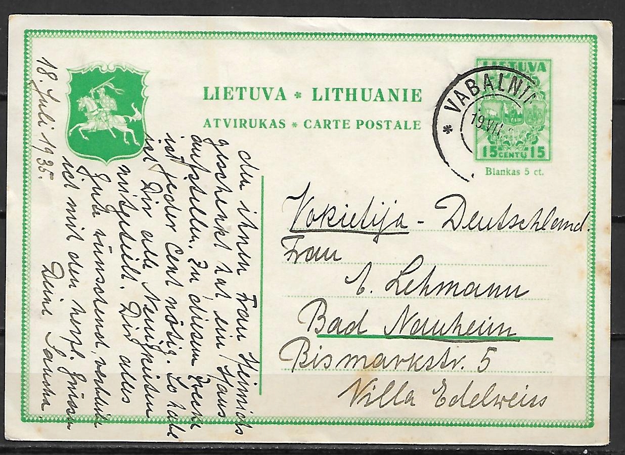 Cp. LITWA WYSŁANA DO NIEMIEC