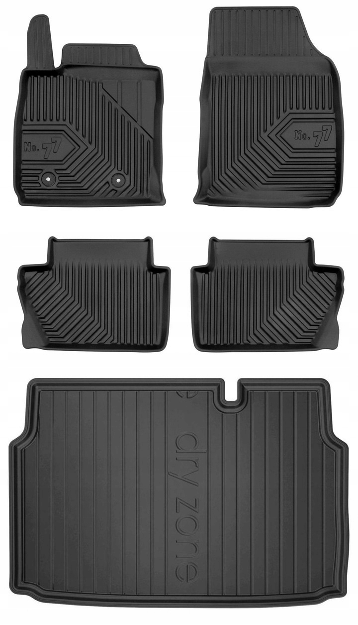 Set 77 Koberce a rohože Ford EcoSport 2 2017-2022 d