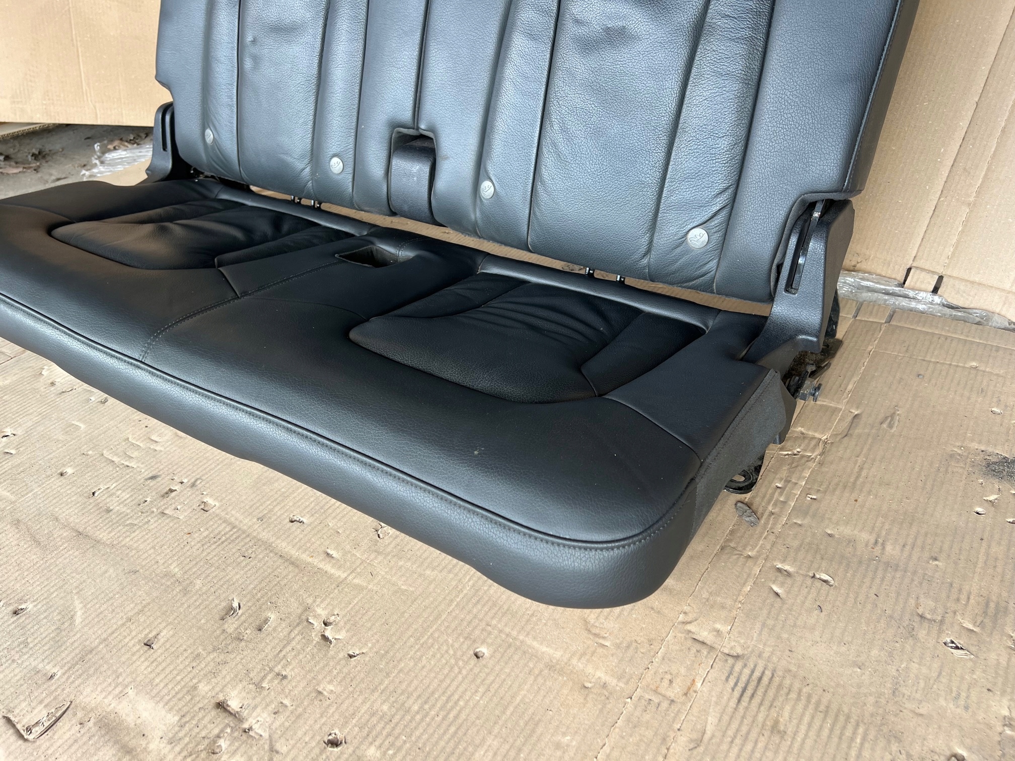 AUDI Q7 4L Sitze Sitz Sitz III 3 RZAD Leder schwarze