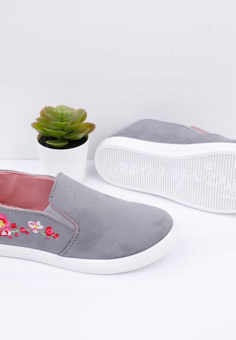 SZARE TENISÓWKI DZIEWCZĘCE PŁASKIE TRAPMKI Kod producenta G1205C-6 s35