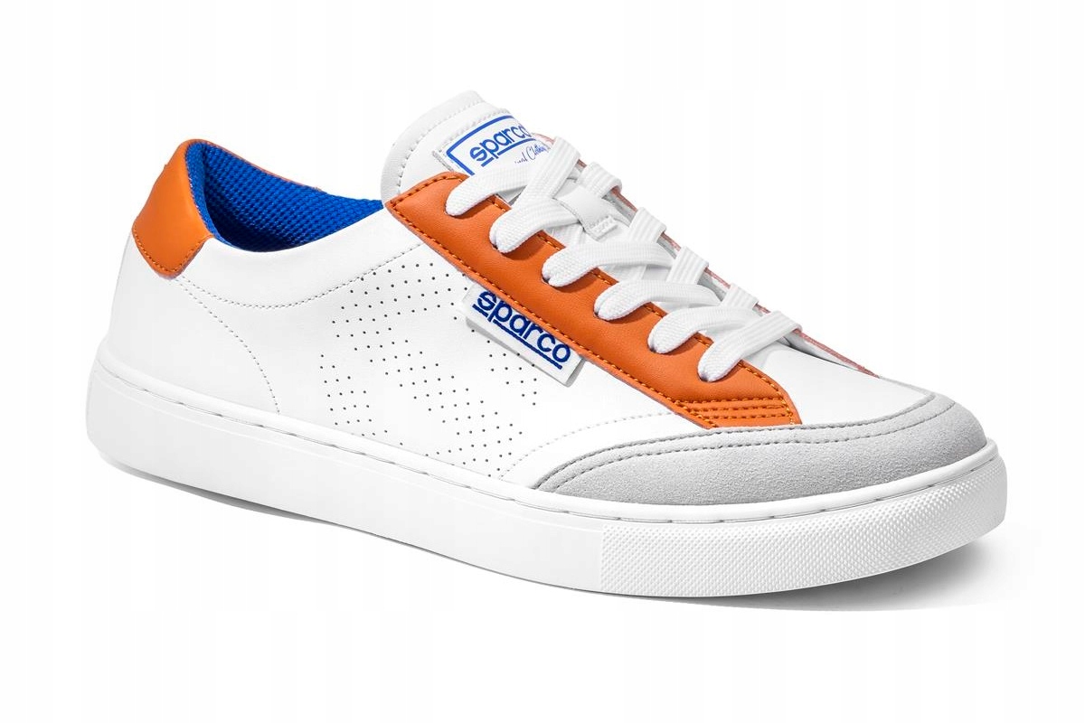 Sportovní boty Sparco S-Time bílé a oranžové, vel 43