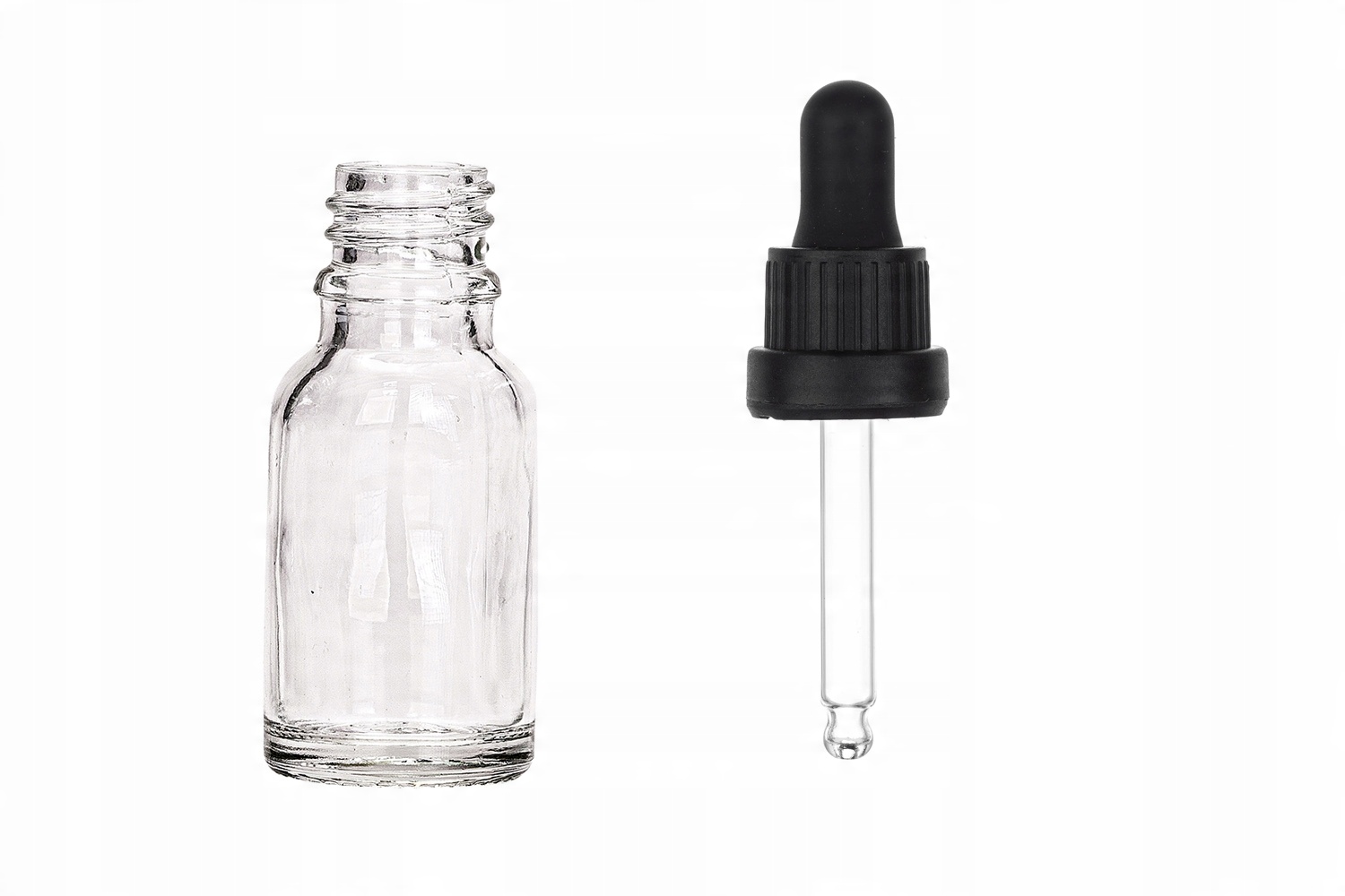 

Butelka szklana bezbarwna 15 ml z pipetą 5 sztuk