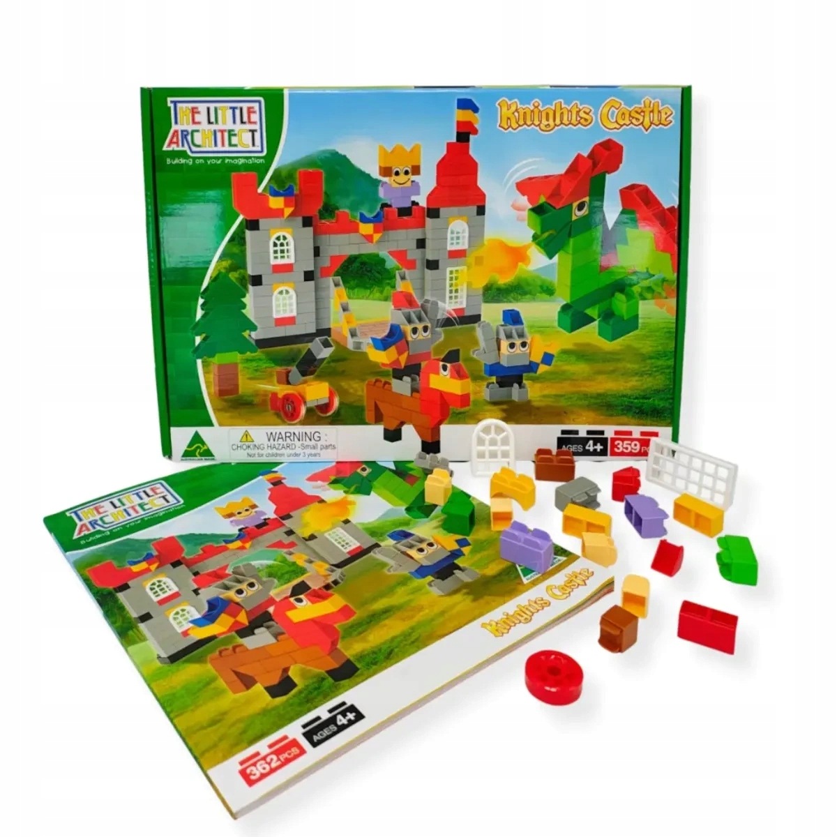 Klocki zamek rycerski 359 el. – Little Architect 4+ do budowania według