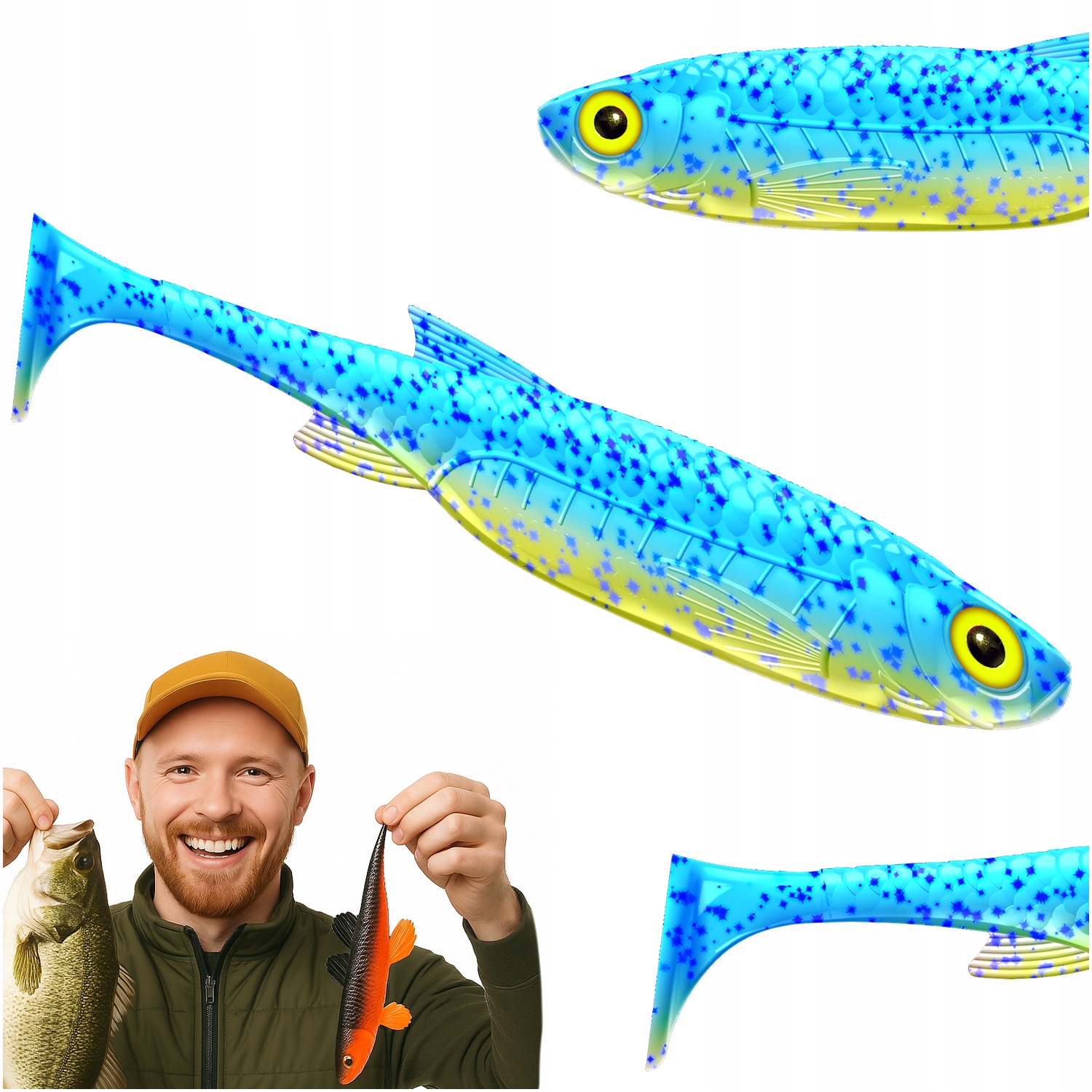Guma Przynęta Libra Lures Kraken Shad 8 127 Lime Bez Zapachu 20CM 1 Sztuka