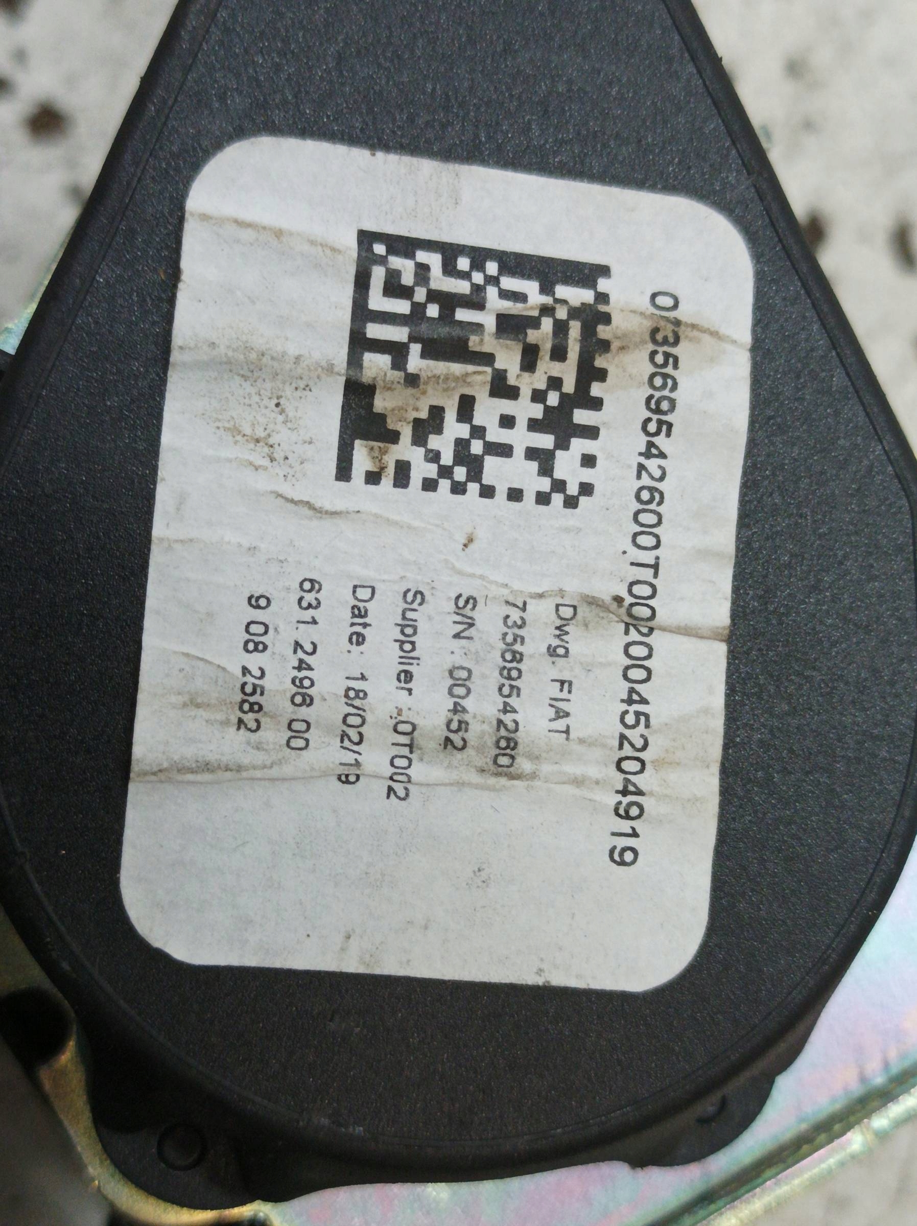 Gurten Sicherheits mitte heck KANAPY 7356954260 Fiat Tipo II (2016- )