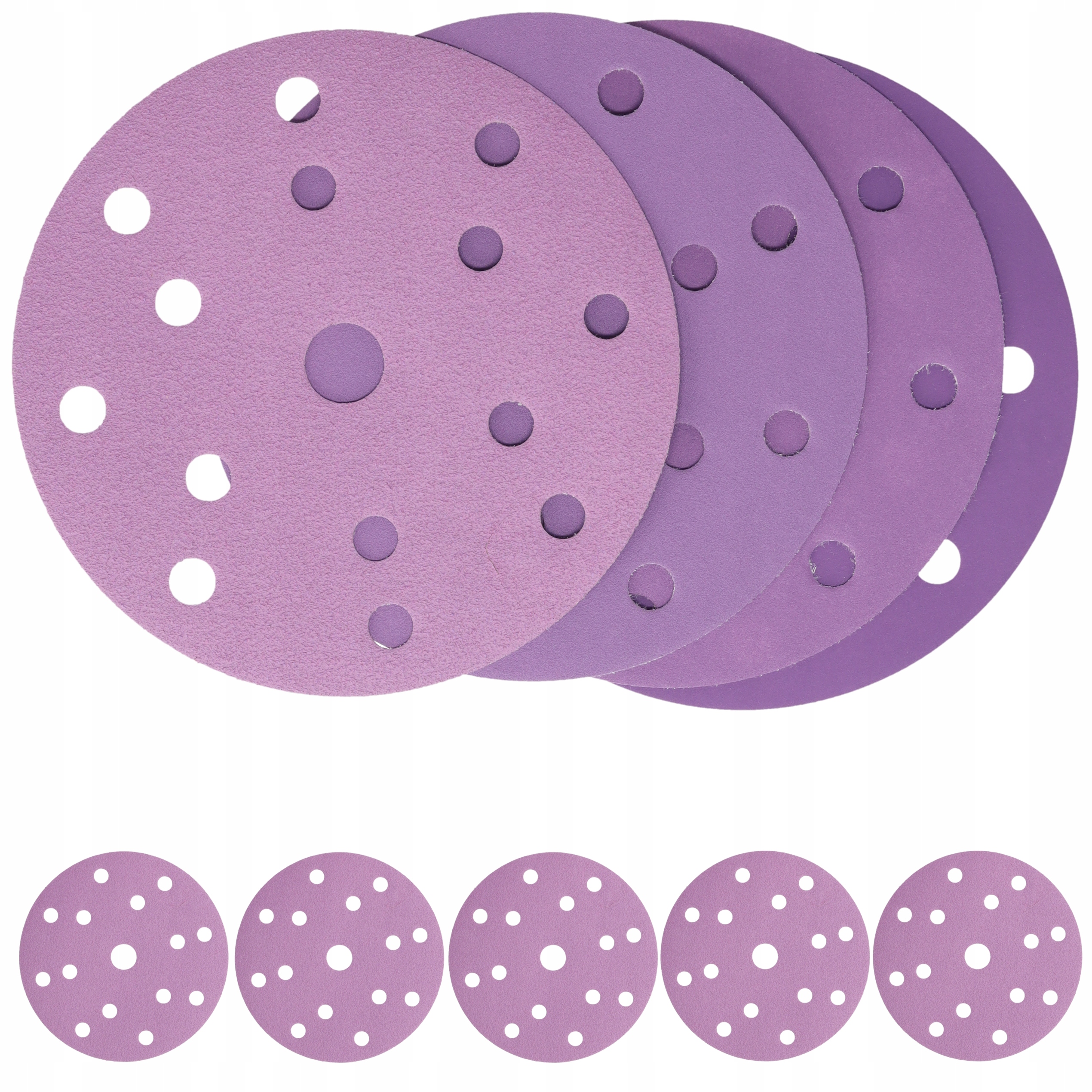 Krążki ścierne 150mm gr150 Dedra szlifierki mimośrodowej Papier Tarcze 5szt