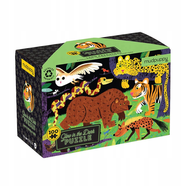 

Mudpuppy Puzzle świecące w ciemności Drapieżniki