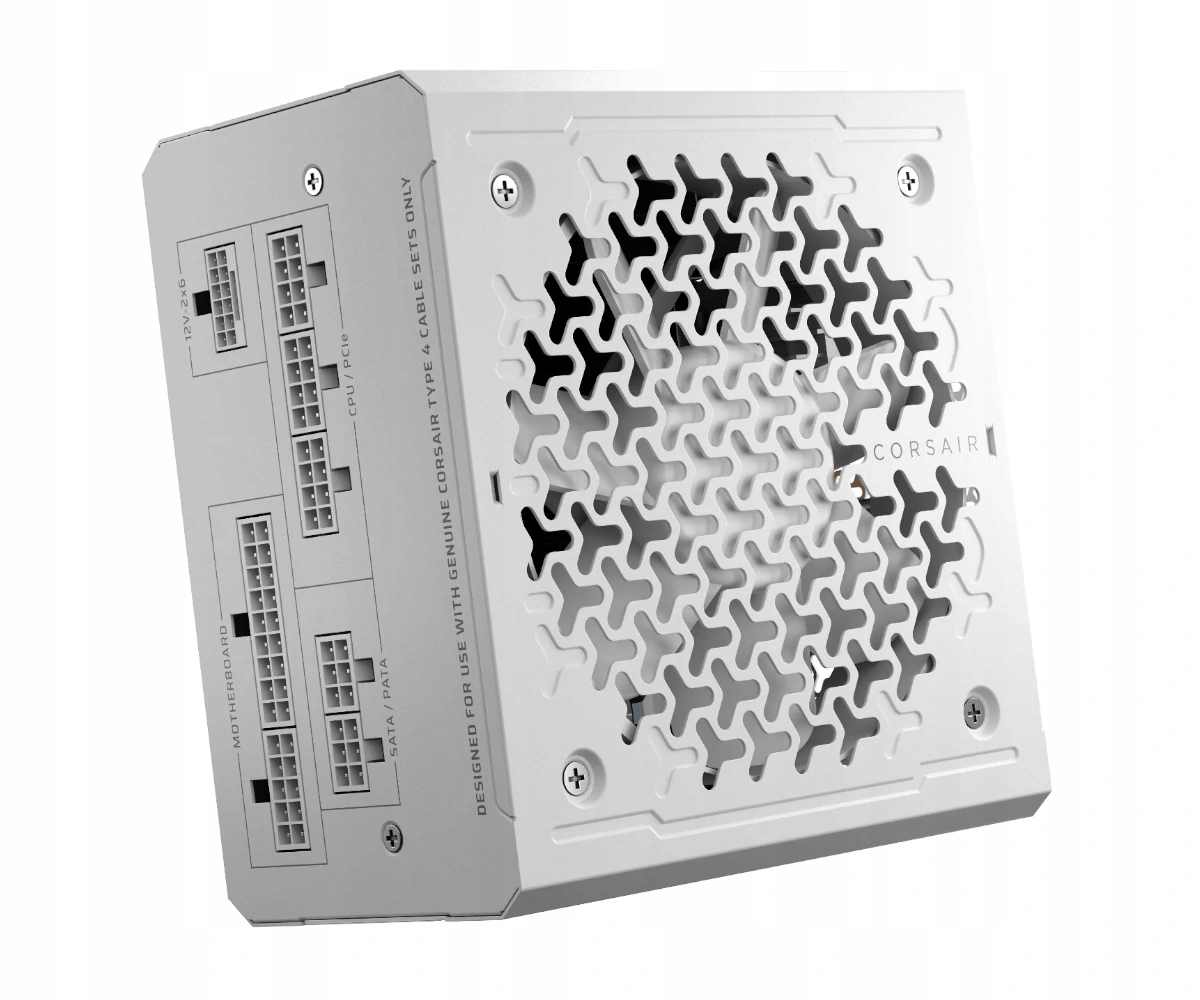 CORSAIR RM850e White, 850 Watt, Cybenetics Gold Certified, Fully Modular — 9