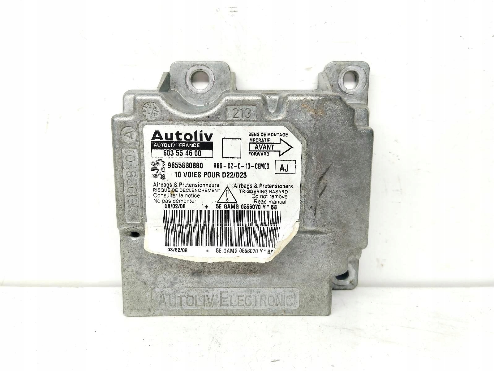 modulo airbag airbag Peugeot 407 1.8 16V 9655880880