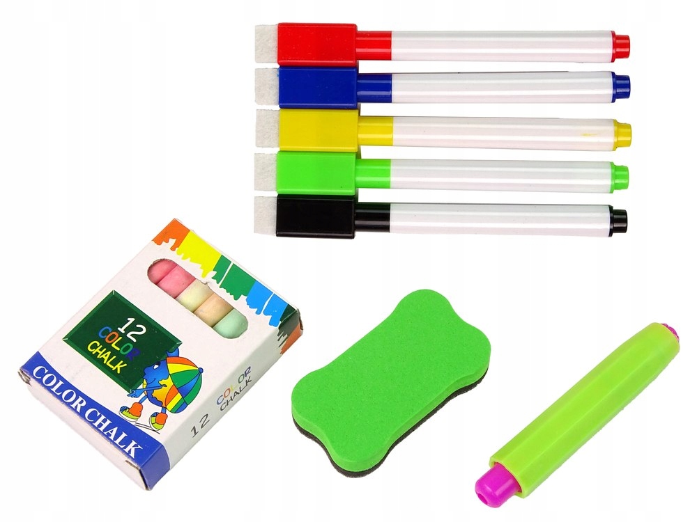 Tablica 3w1 Dwustronna Stolik Do Gier Chińczyk Różowy Rodzaj kredowa suchościeralna