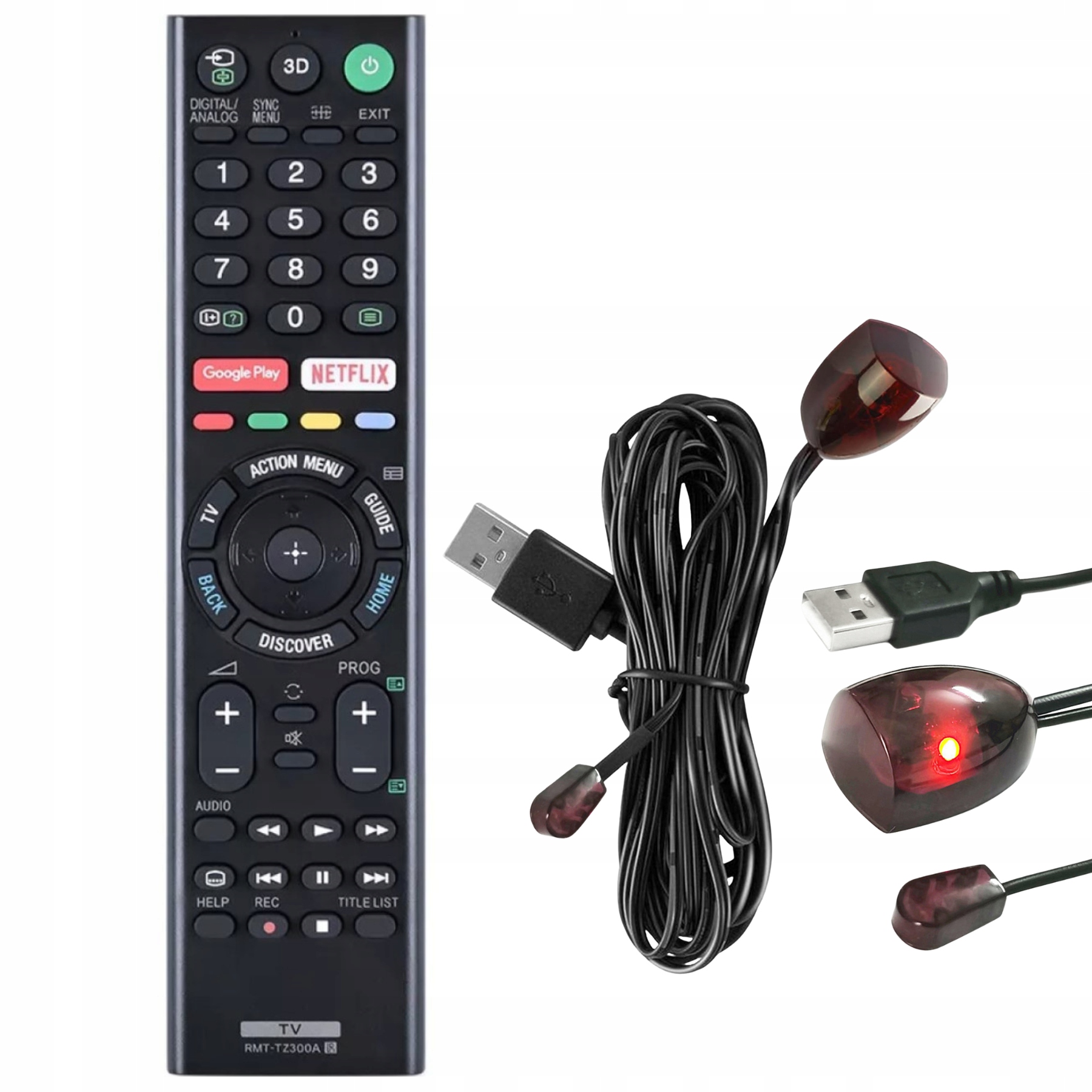 Dálkový Ovladač Pro Tv Sony RMT-TZ300A KDL-50W800C KDL-50W850C KDL-55W800C Ir Kabel