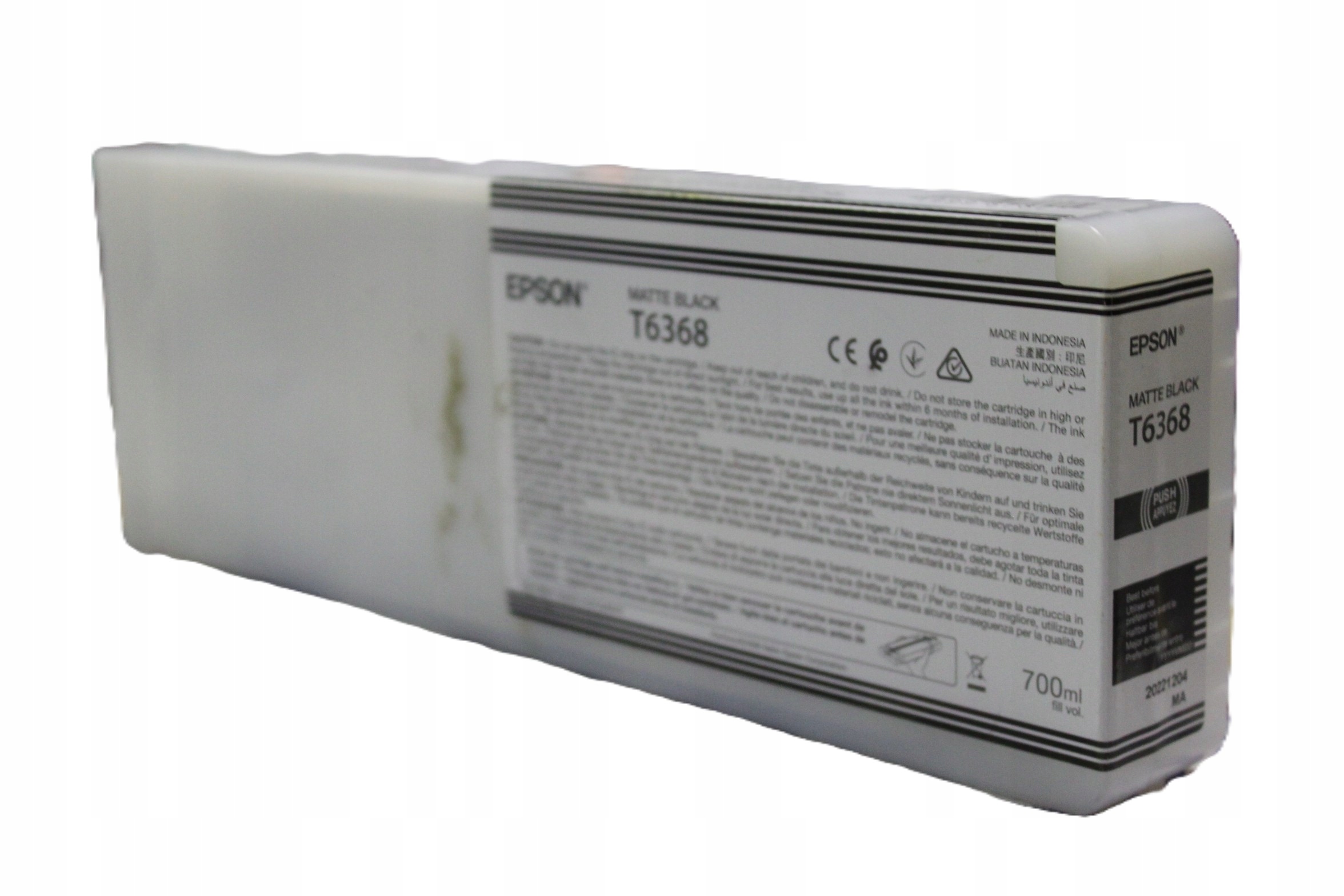 Epson T6368 C13T636800 matný čierny atrament originál 21