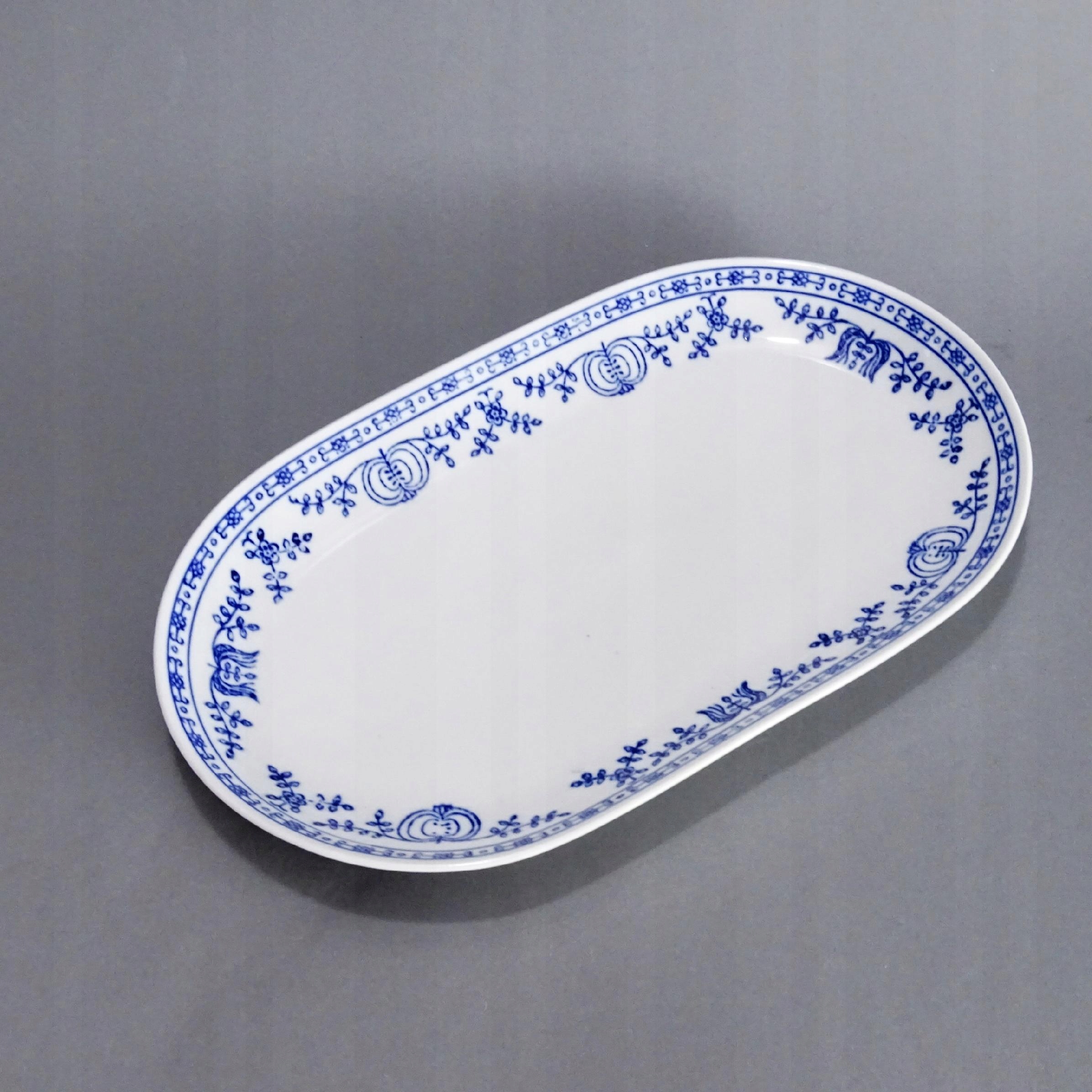 PIĘKNY PÓŁMISEK PORCELANOWY 28.5 X 17