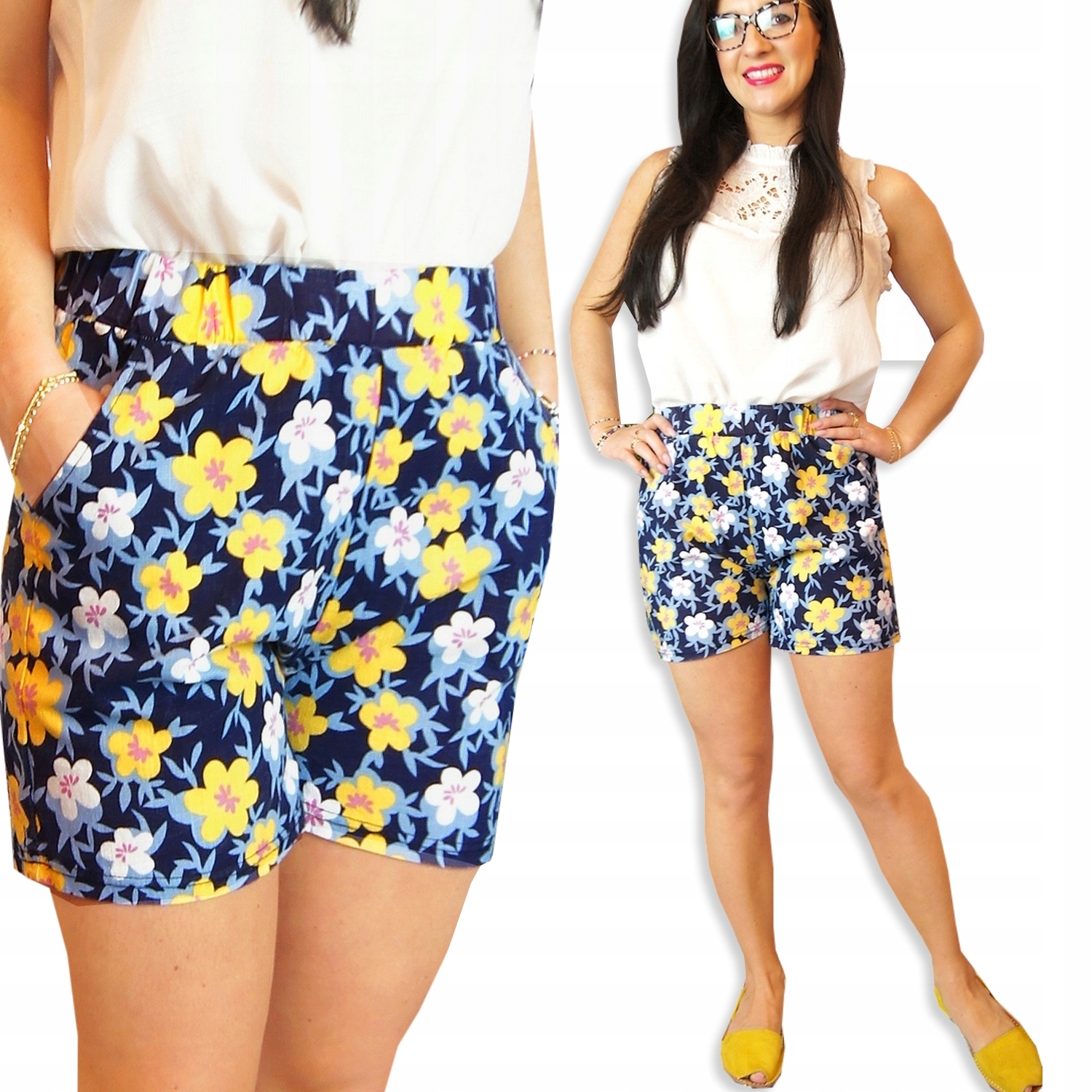 

Spodenki Krótkie szorty Damskie Bawełna Kolory, S