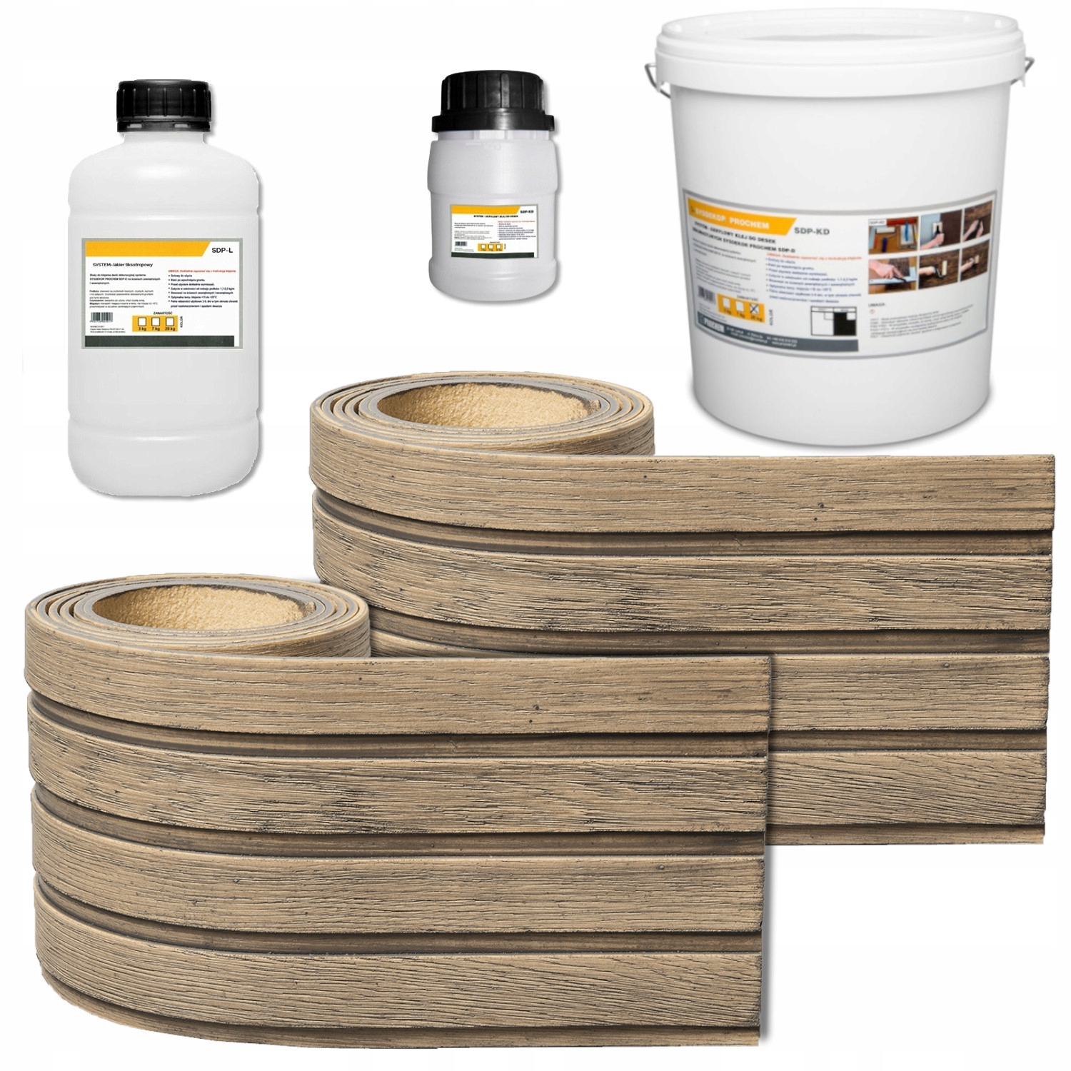 Fasádní lamely Elastické dekorativní panely 3D Sada 1 m2 Wasser