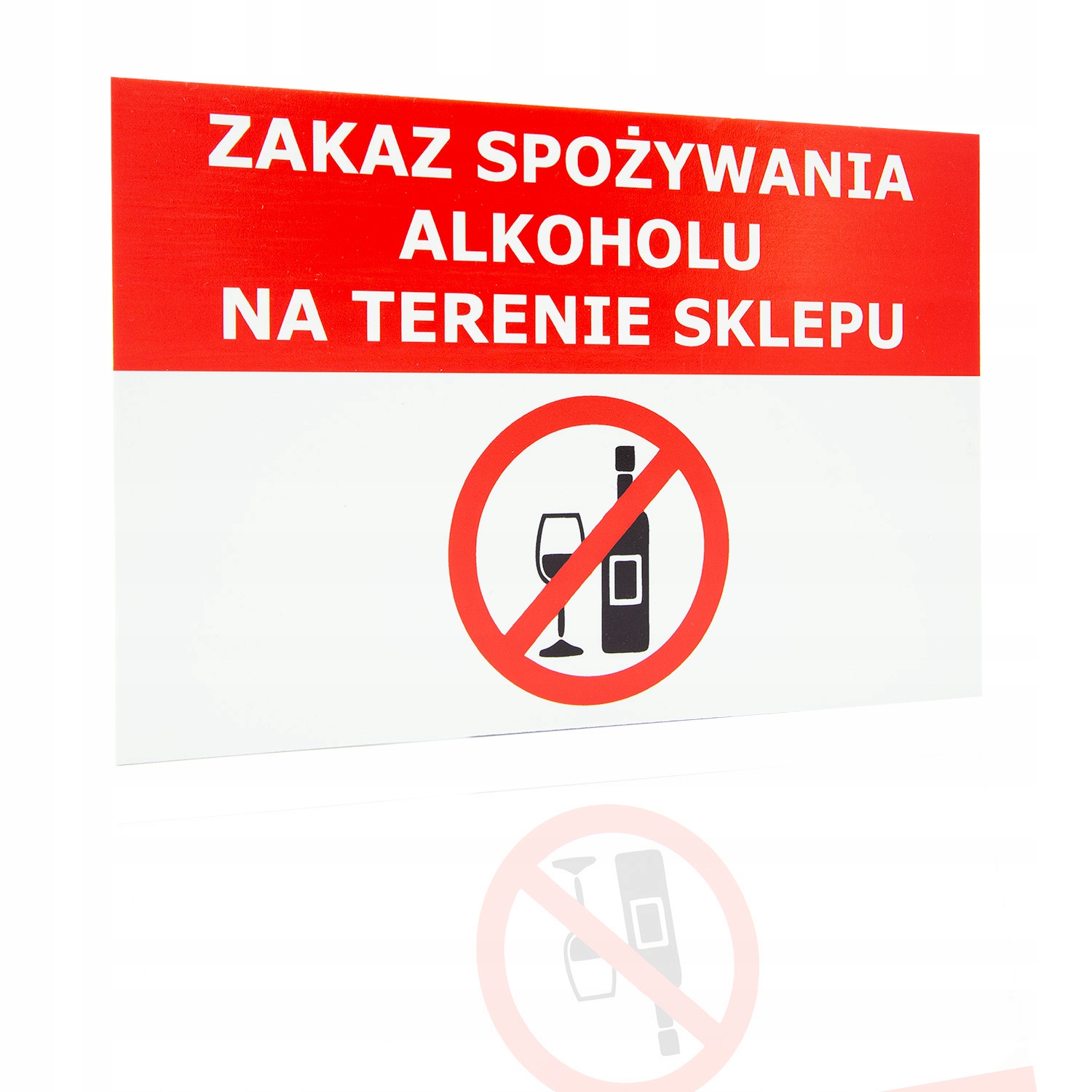 

Tablica Pcv 32x21cm Zakaz Spożywania Alkoholu