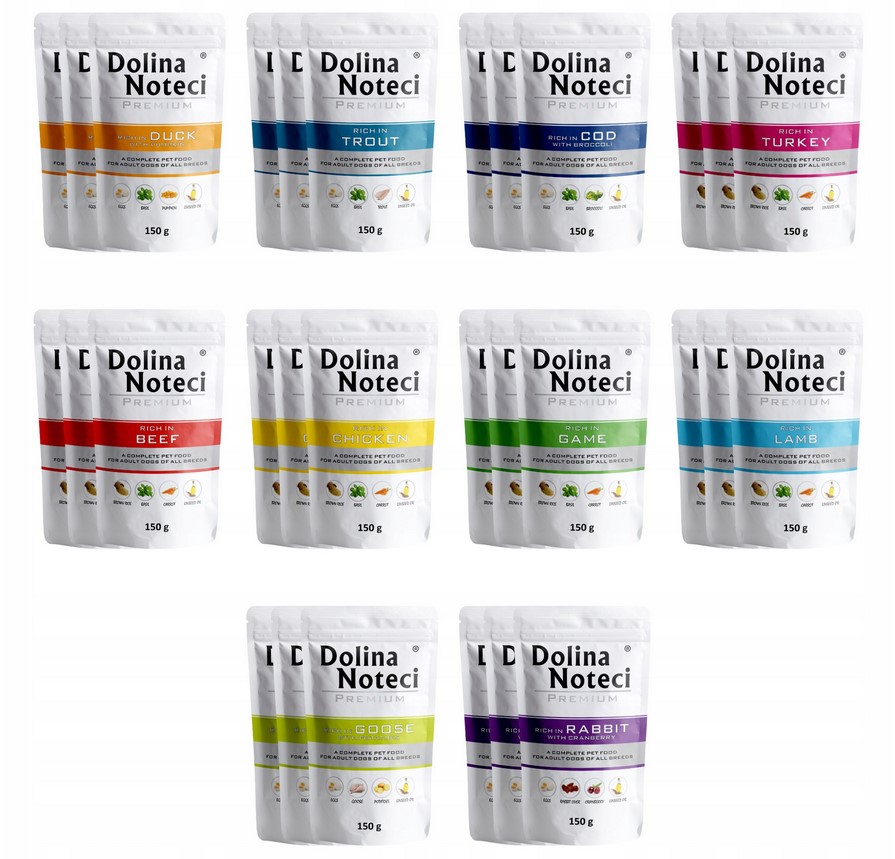 Dolina Noteci Premium mokra karma dla psa mix smaków 30x150g zestaw