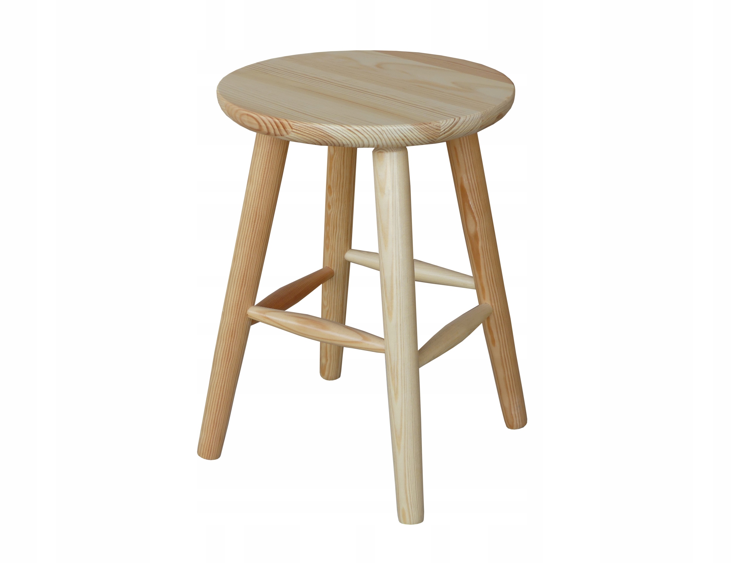 

Taboret Drewniany Stołek Okrągły Solidny