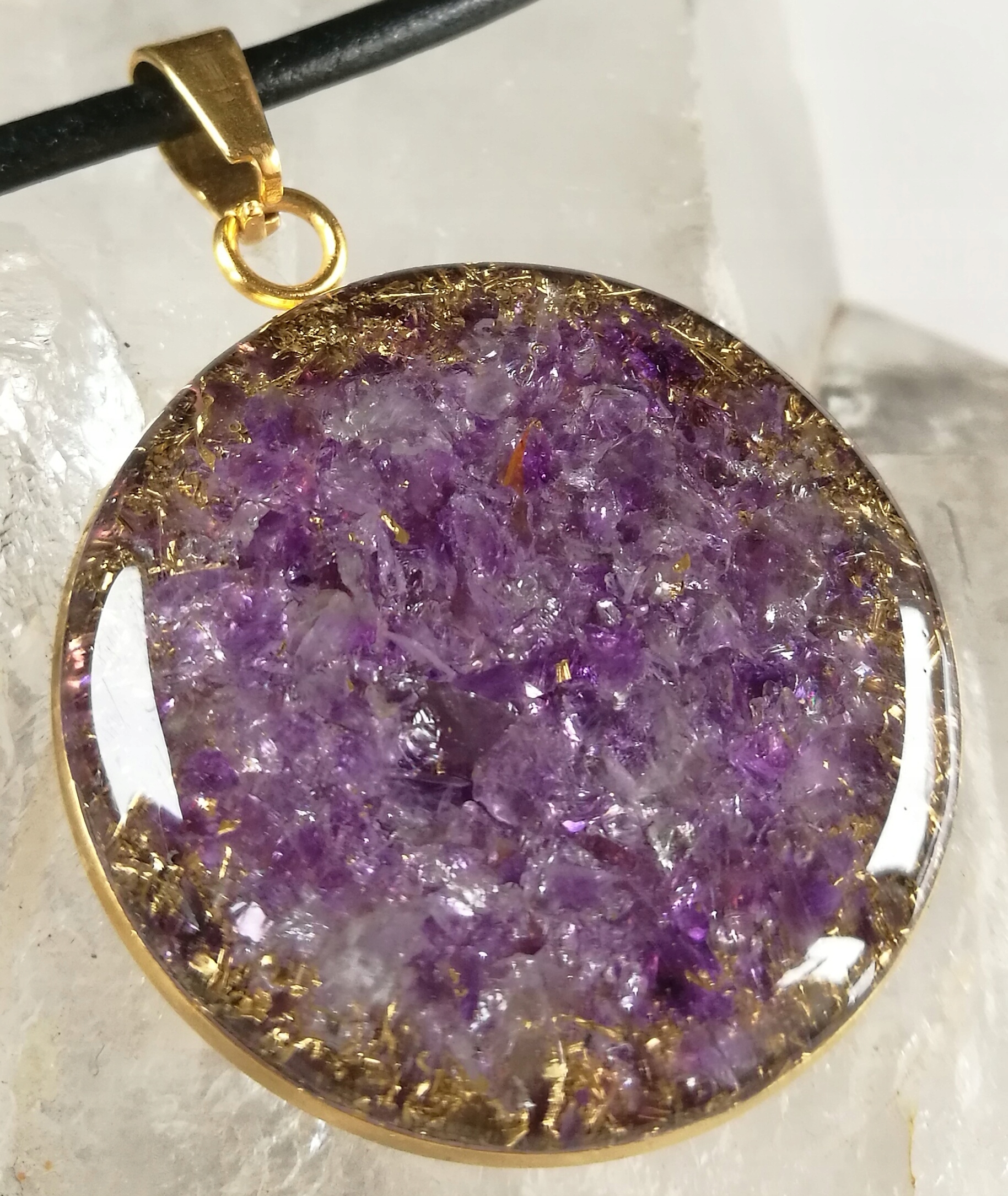 Orgonit Zářič 5G Ametyst Křemen Handmade Mag
