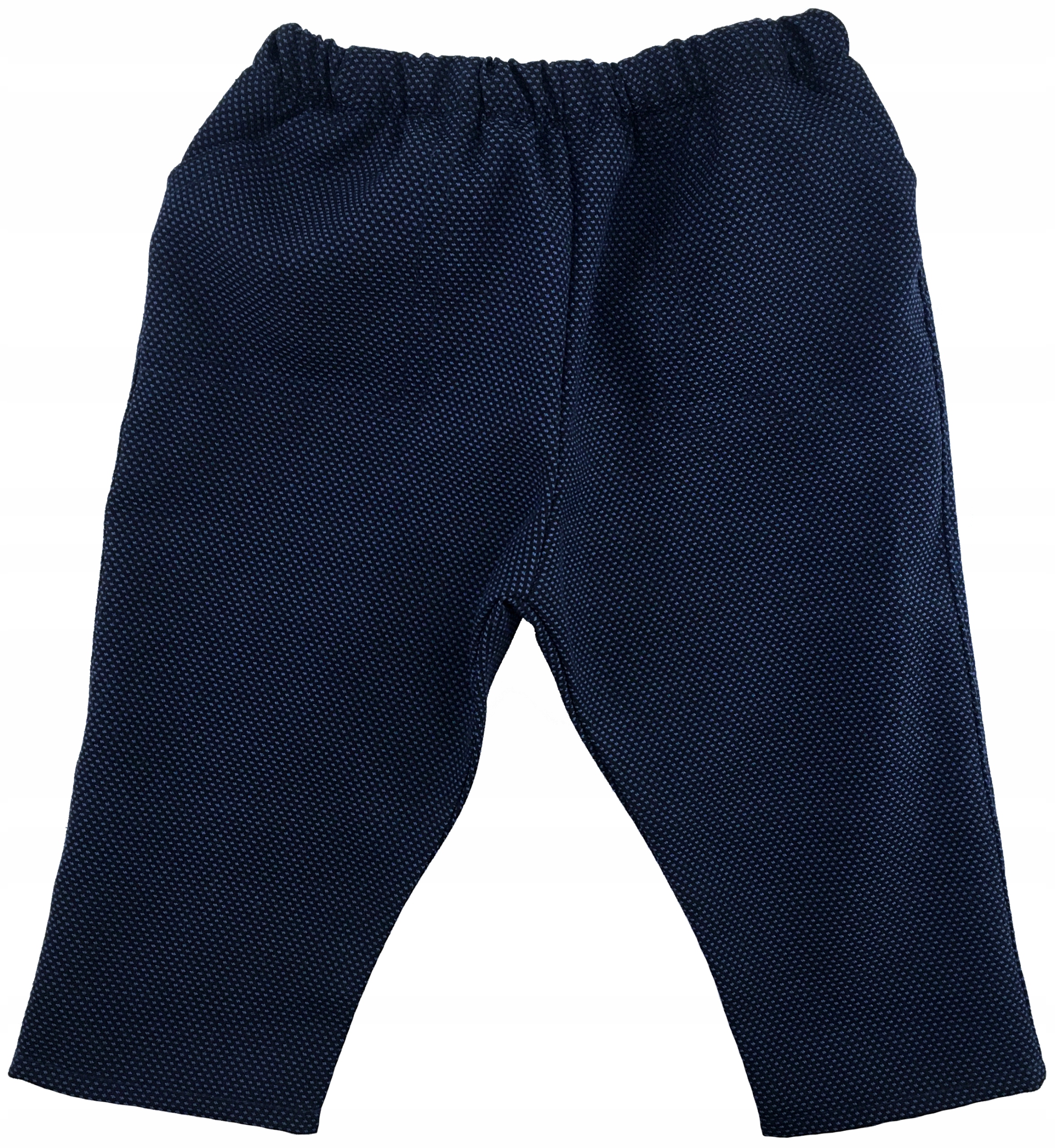 SPODNIE niemowlęce wizytowe granat Chrzest 68 cm