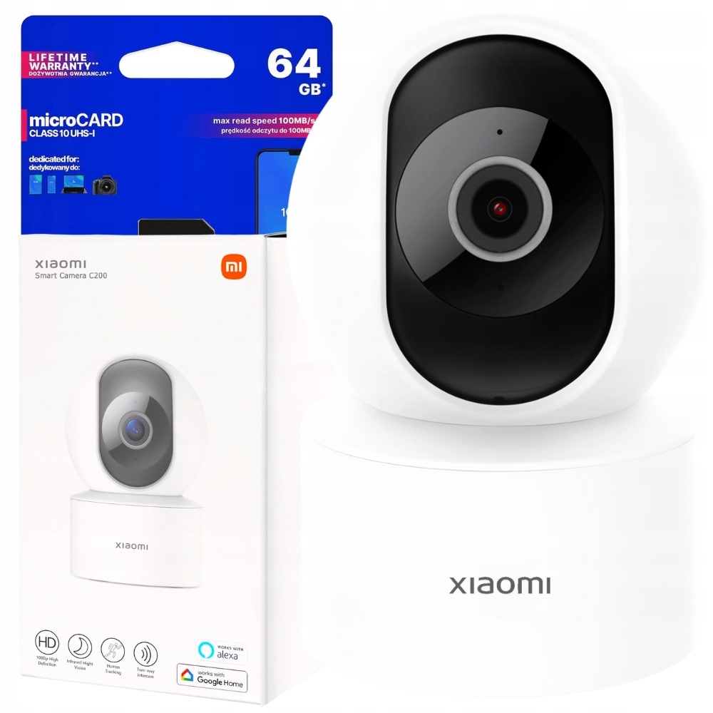 

Kamera Ip 360° Xiaomi C200 3MPX Fhd Karta 64 Gb