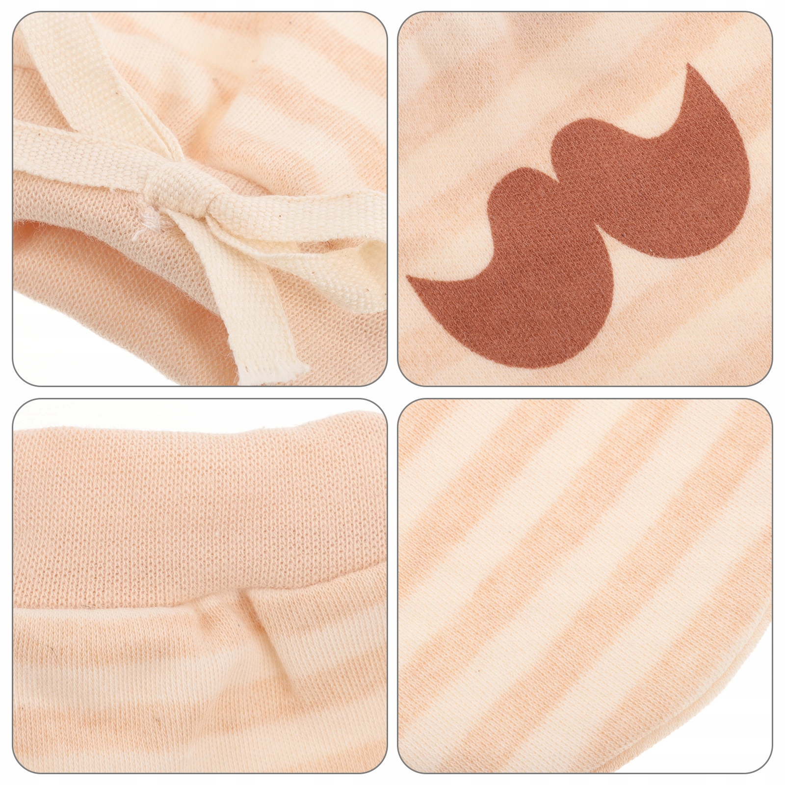 4 PARY RĘKAWICE NIEMOWLĘCE BAWEŁNIANE RĘKAWICZKI NOWORODKA DZIEWCZYNKA Materiał dominujący inny