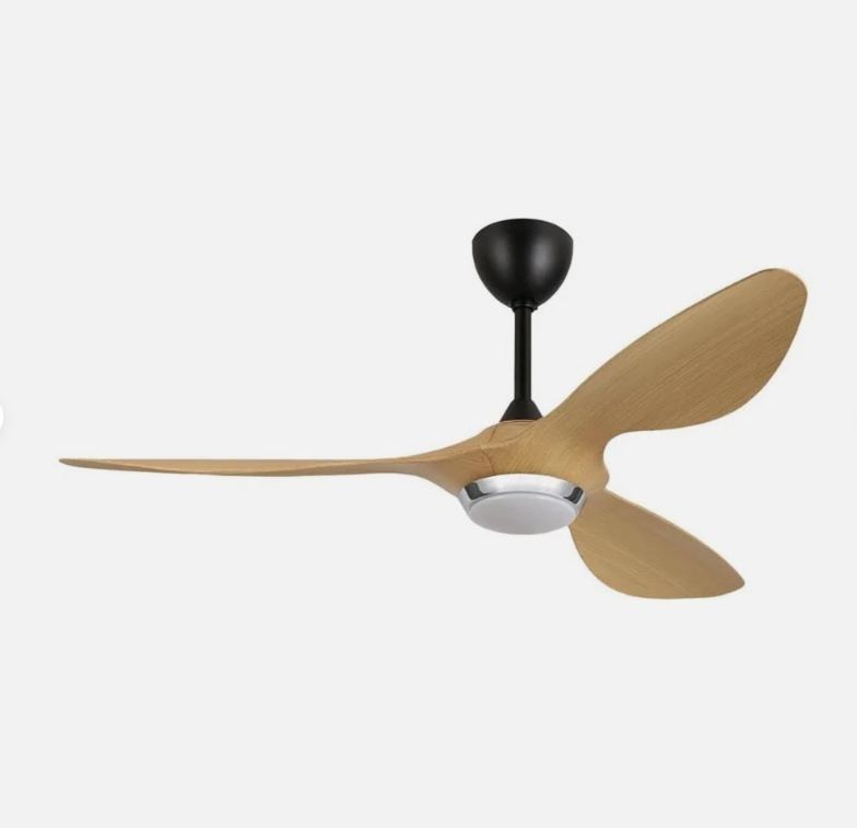 Reiga 132 cm moderný Led stropný ventilátor s diaľkovým ovládaním s 3 lopatkami