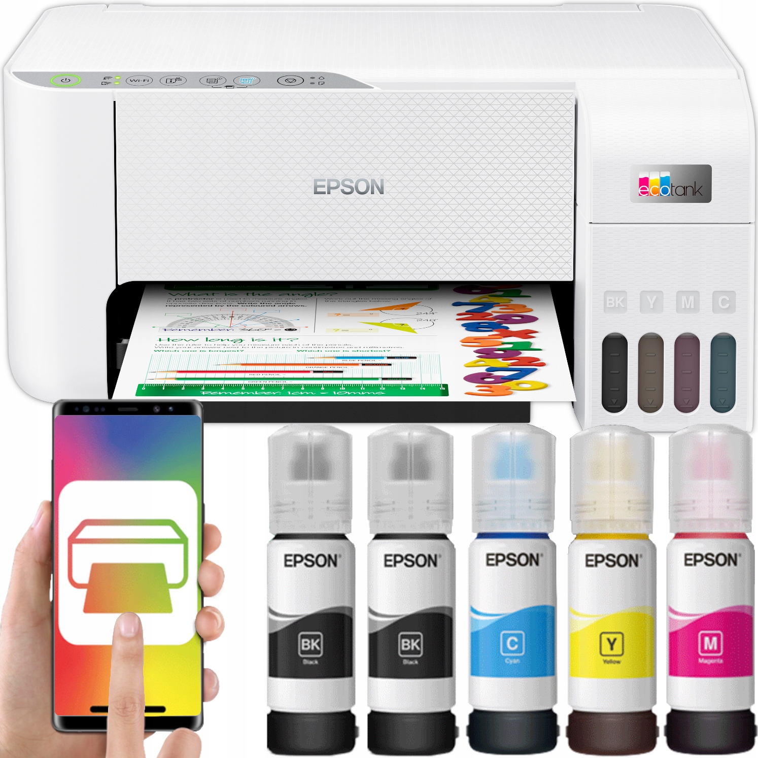 DRUKARKA WIFI 3w1 SKAN KOPIA EPSON EcoTank + TUSZE