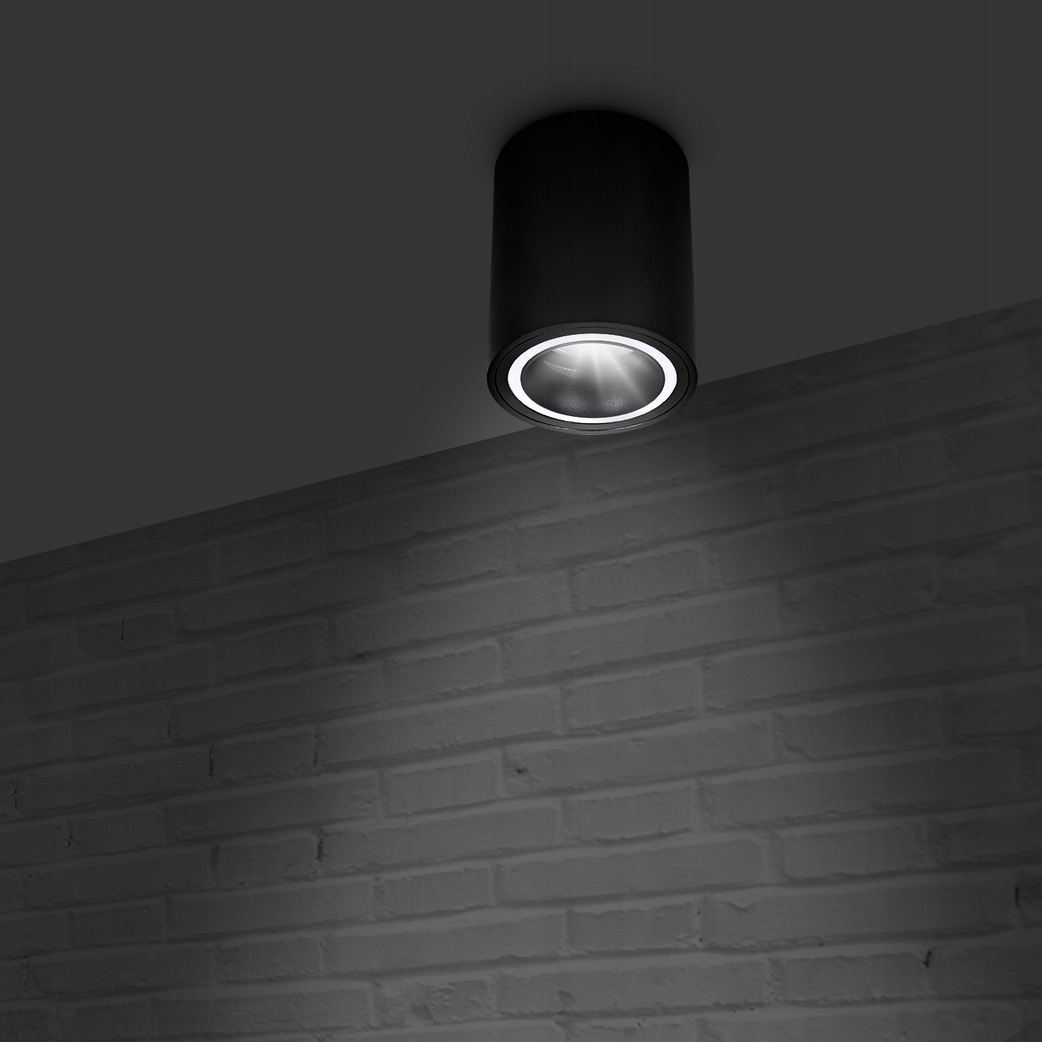 Oprawa natynkowa Halogenowa TUBA LED GU10 czarna SPOT sufitowa do POKOJU Stan opakowania oryginalne