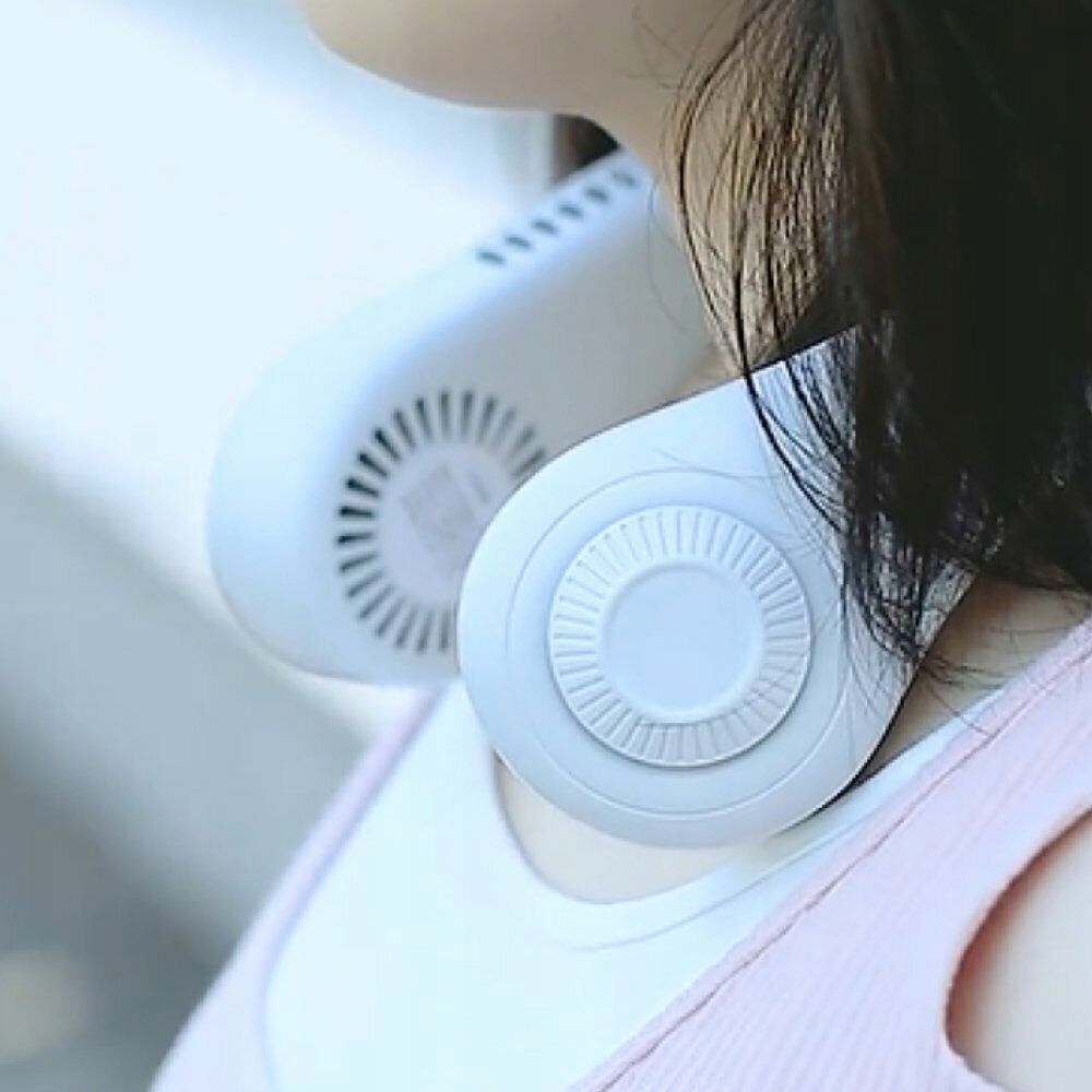 ELASTYCZNY WENTYLATOR NA SZYJĘ MINI TYPU U USB 3 REGULOWANYCH PRĘDKOŚCI Model Hanging Neck Fan