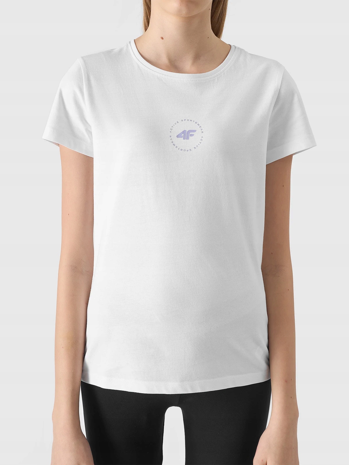 KOSZULKA DZIEWCZĘCA 4F T-SHIRT BAWEŁNIANY NA WF MAŁE LOGO 158 Płeć dziewczynki