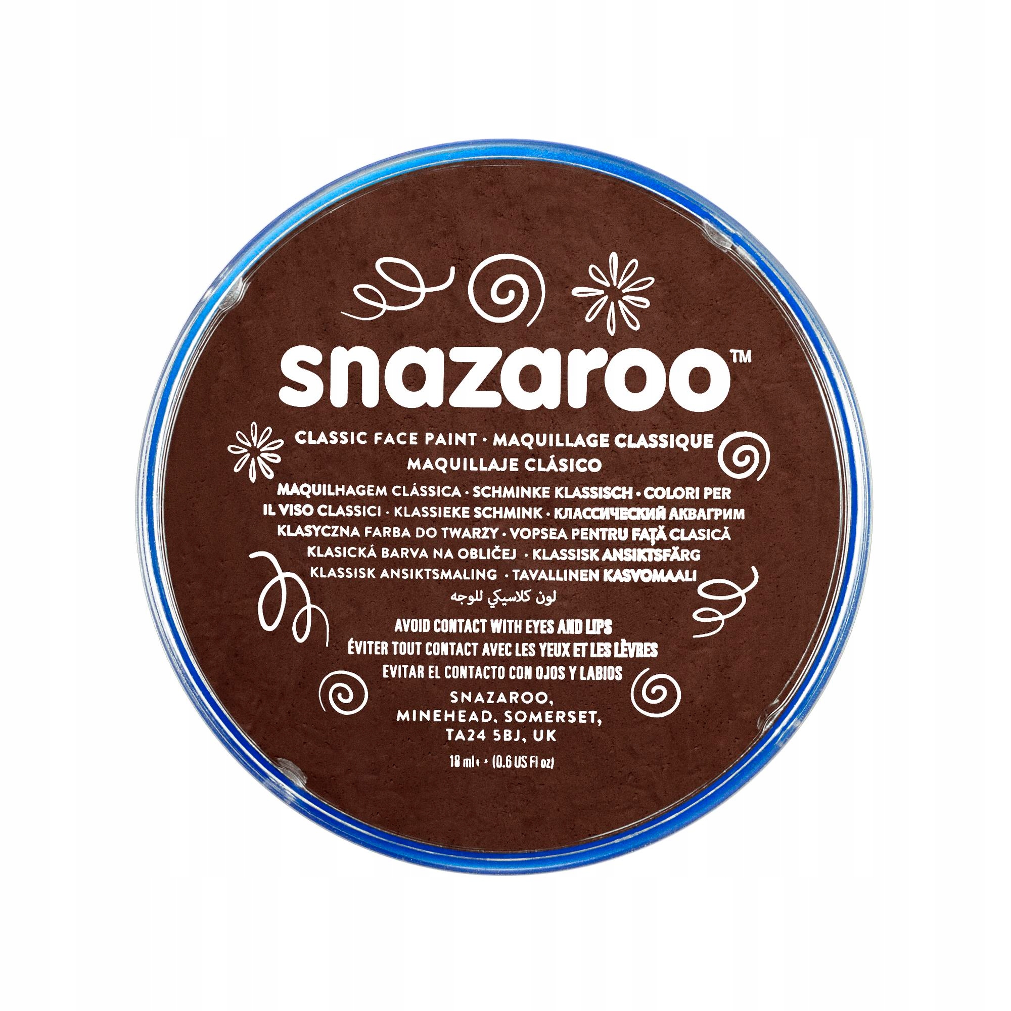 

Snazaroo Farba do ciała 18 ml: Dark Brown