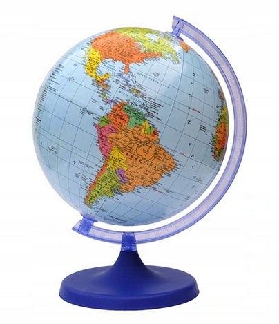 GLOBUS MAPA POLITYCZNA ŚWIATA - 22 cm - ZACHEM