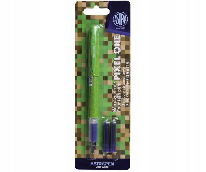 Astra pióro wieczne dla dzieci Pixel One Game 3 naboje dla chłopca