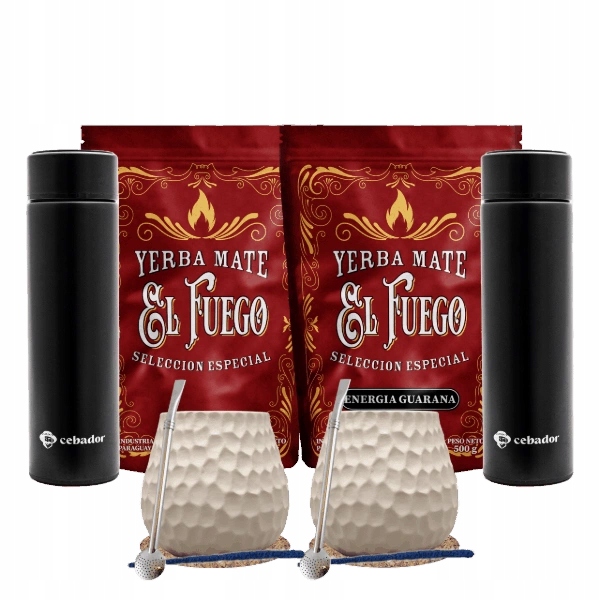 Zestaw Yerba Mate Dla Dwojga Termos Led, tykwa i bombilla 2x500g 1kg