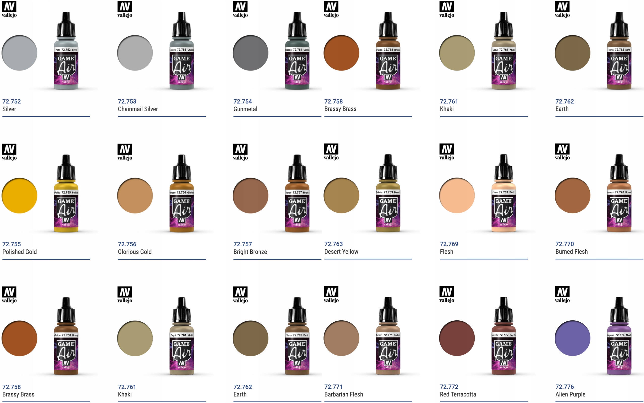 Vallejo Game Air 72.747 Wolf Grey 17 ml Rodzaj akrylowe